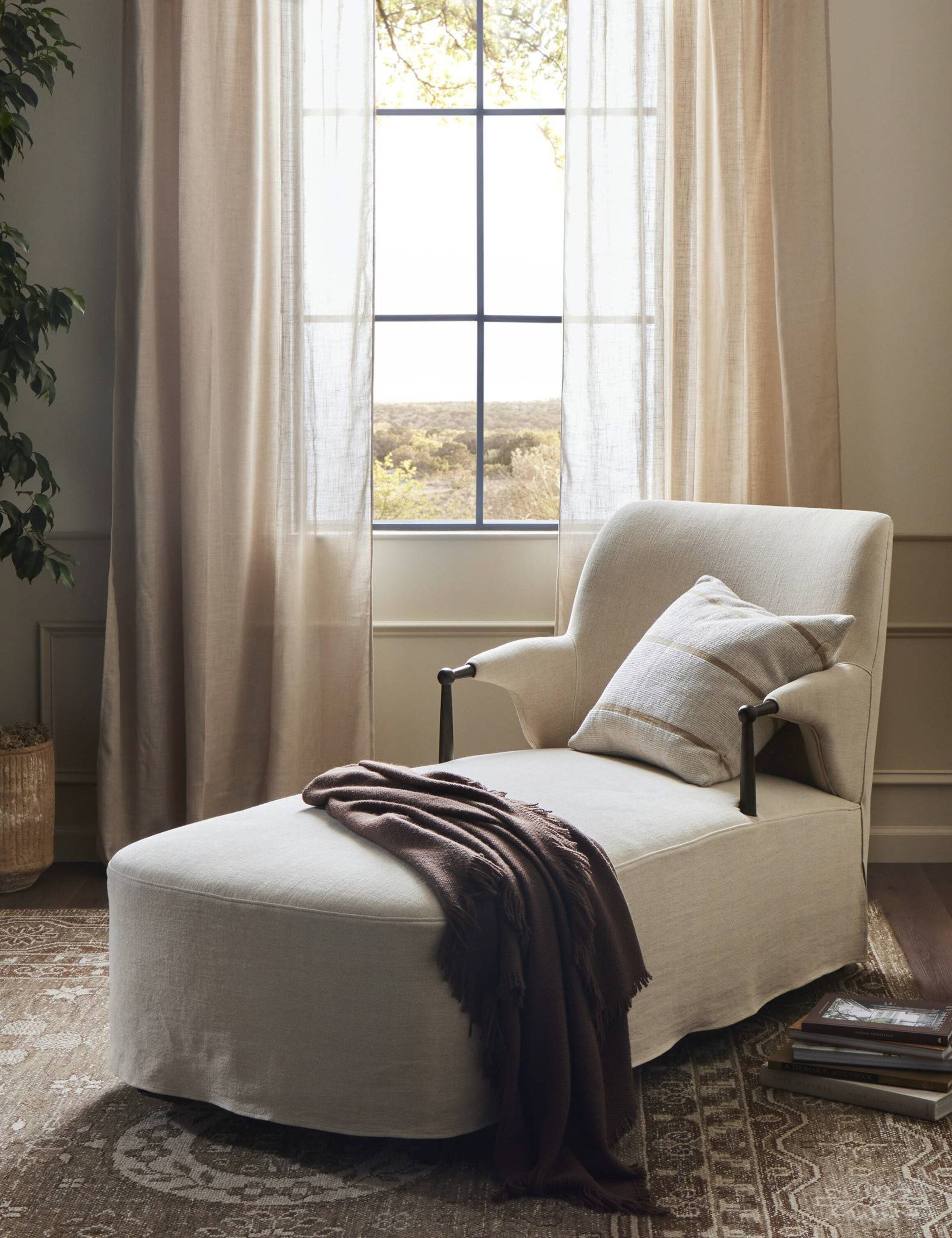 Lulu and Georgia - Brently Chaise by Amber Lewis x Four Hands