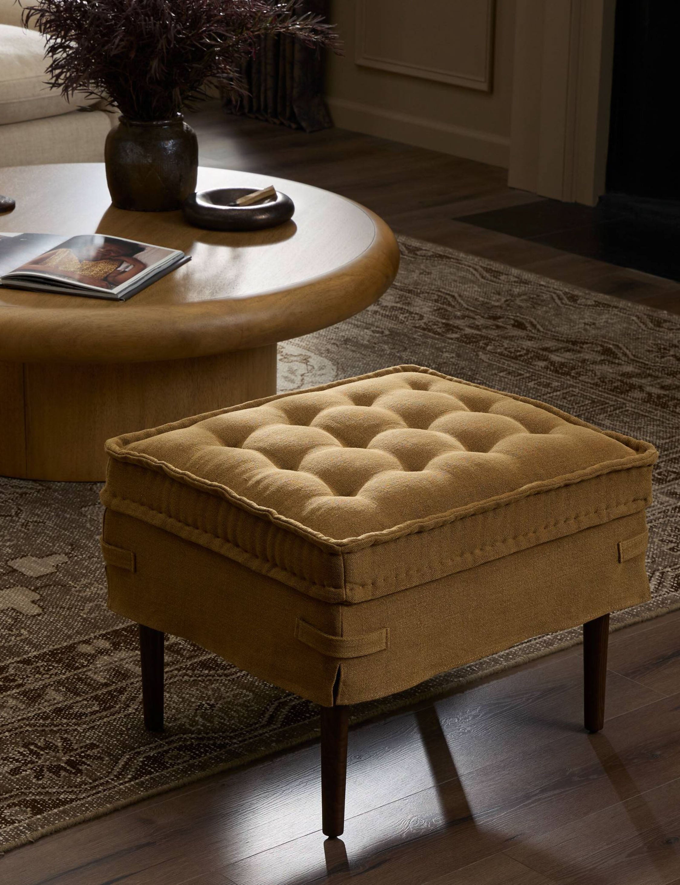 Lulu and Georgia - Cole Square Ottoman by Amber Lewis x Four Hands