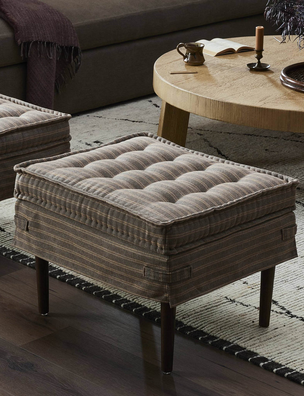Lulu and Georgia - Cole Square Ottoman by Amber Lewis x Four Hands