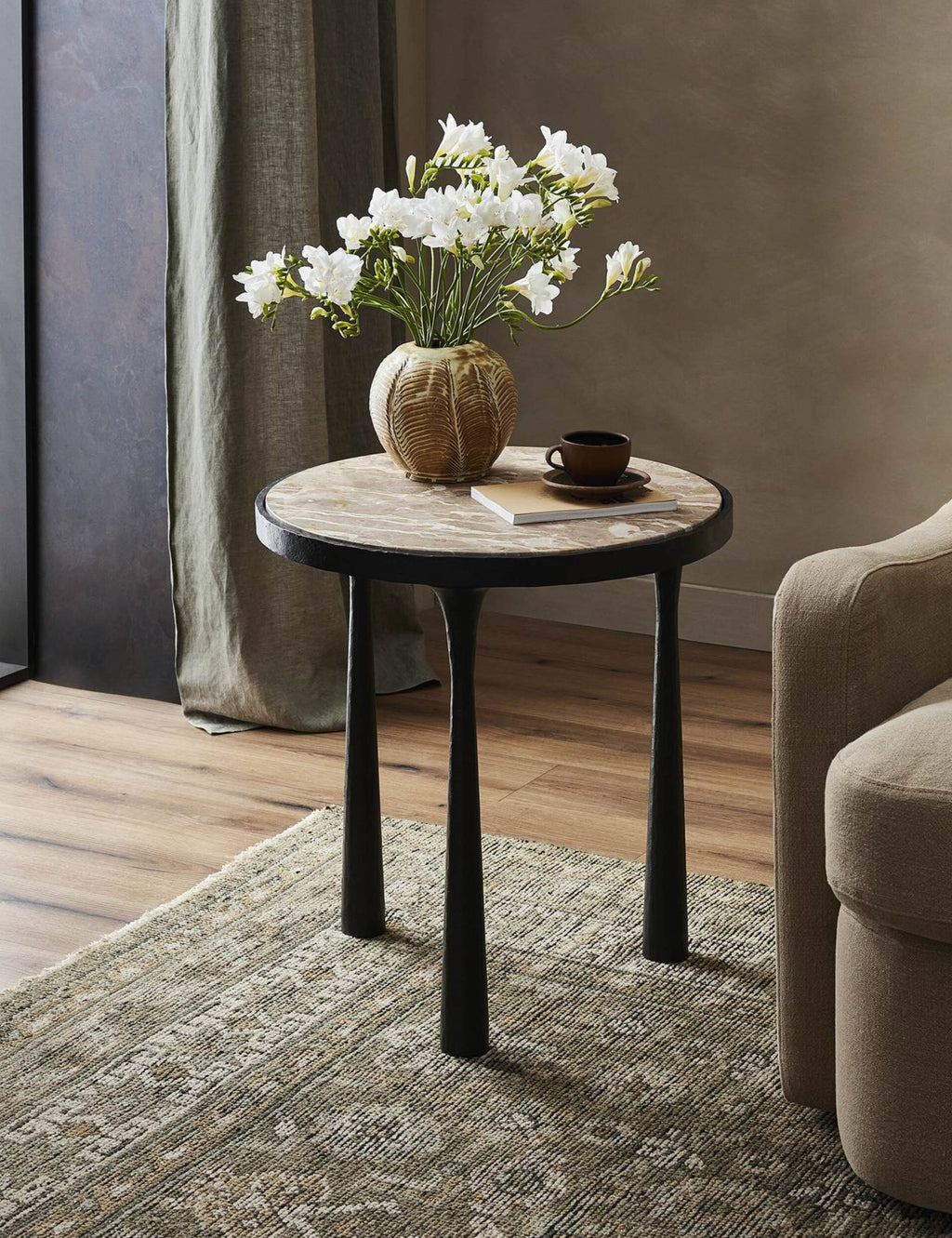 Lulu and Georgia - Billings Round Side Table by Amber Lewis x Four Hands