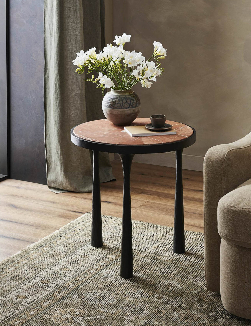 Lulu and Georgia - Billings Round Side Table by Amber Lewis x Four Hands