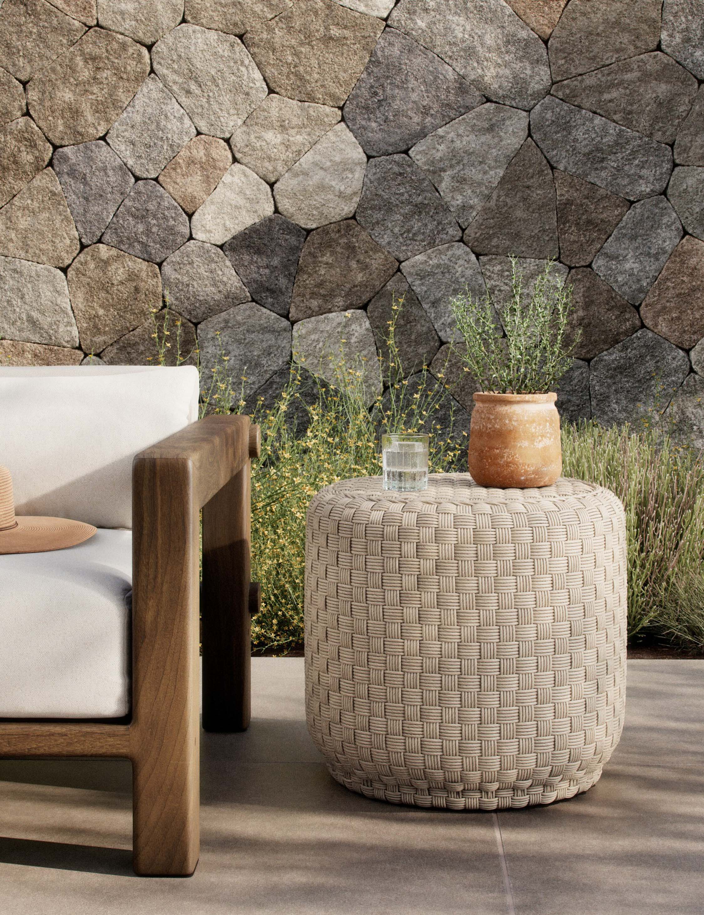 Lulu and Georgia - Venetia Indoor / Outdoor Round Side Table by Amber Lewis x Four Hands