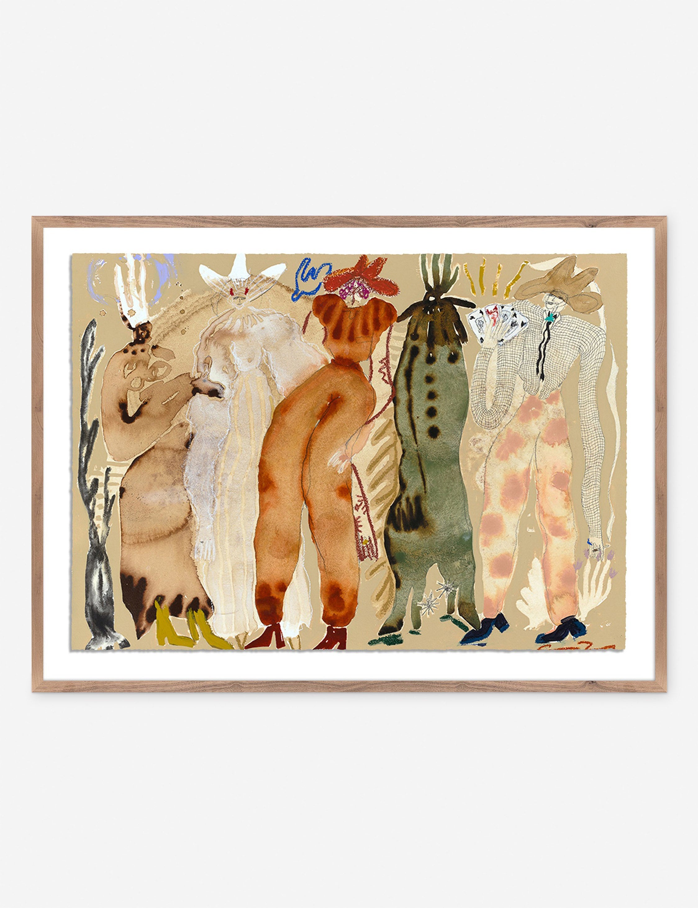 Lulu and Georgia - Blind Leading The Blind Wall Art by Caroline Pinney