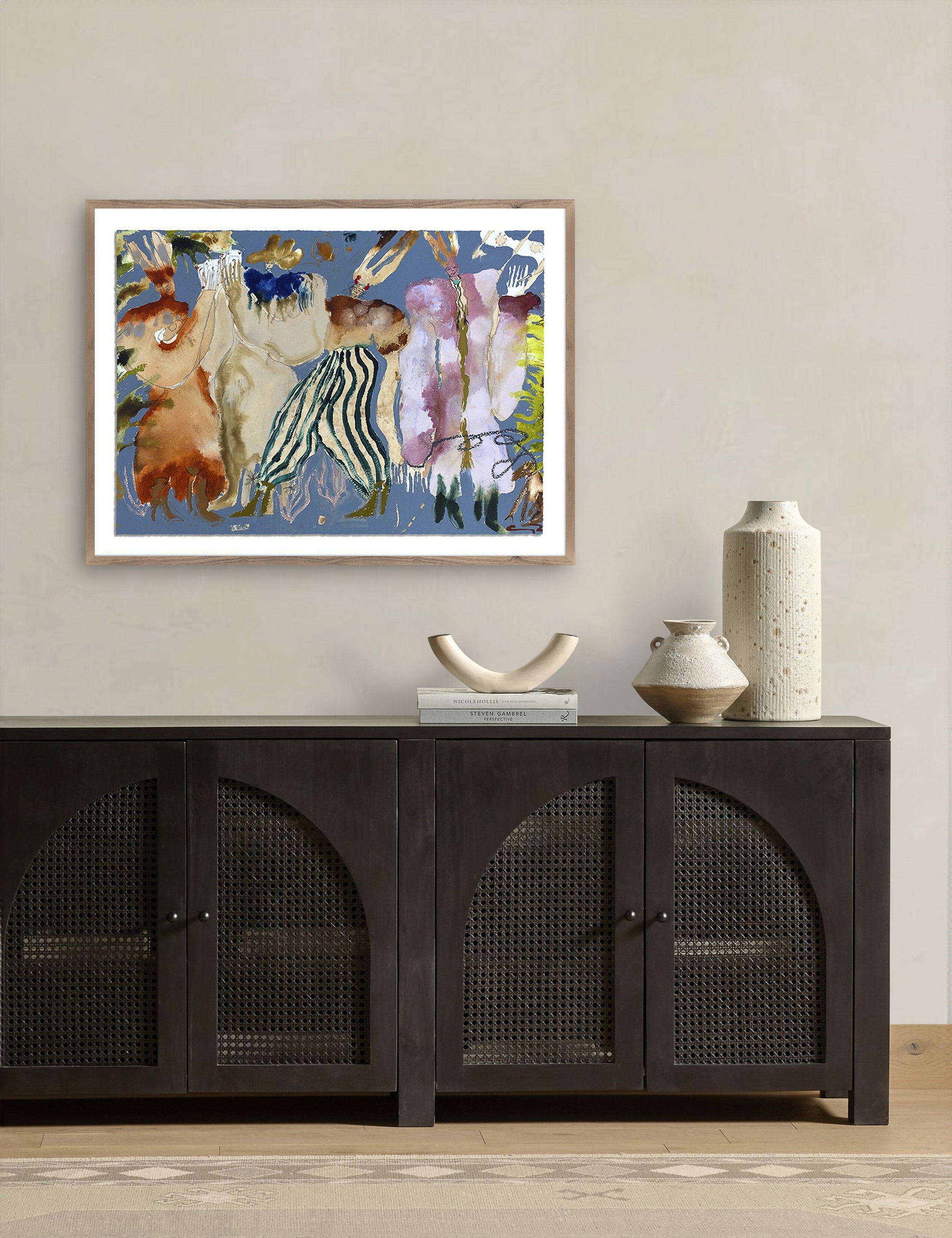 Lulu and Georgia - Boy With The Blues II by Caroline Pinney