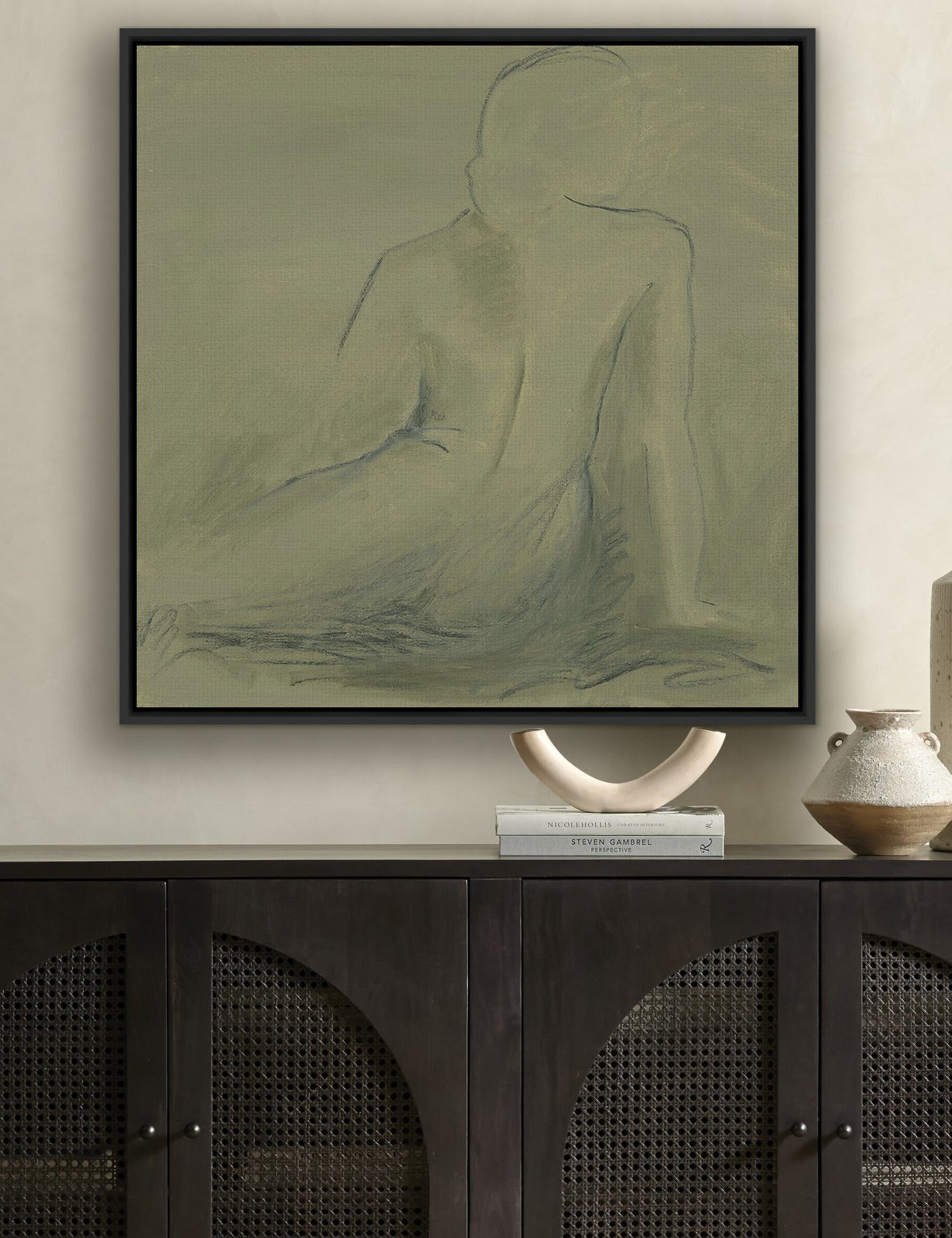 Lulu and Georgia - Woman At Rest II Wall Art by Melody McMunn