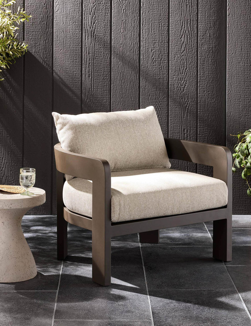 Lulu and Georgia - Kade Outdoor Metal Accent Chair