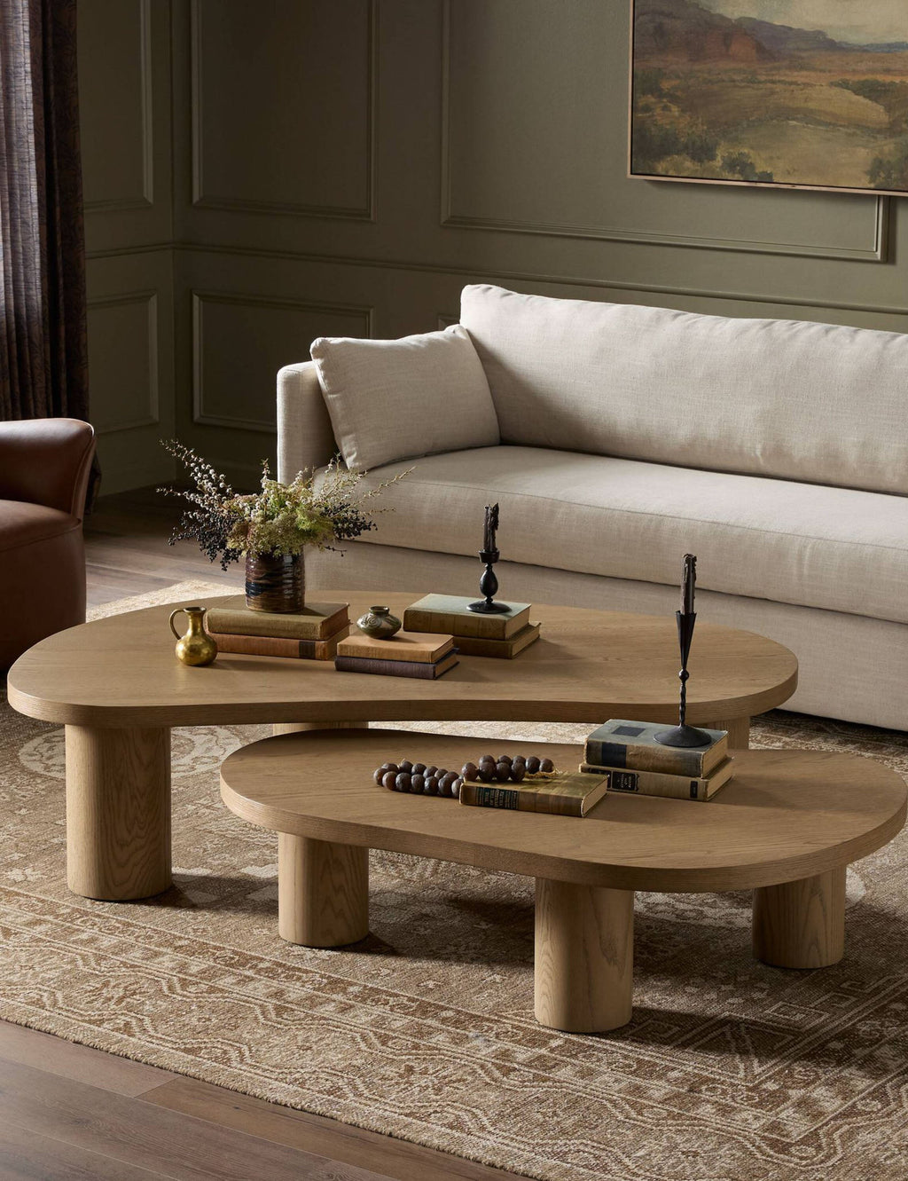 Lulu and Georgia - Open Box: Heiko Nesting Coffee Table (Set of 2), Natural Oak