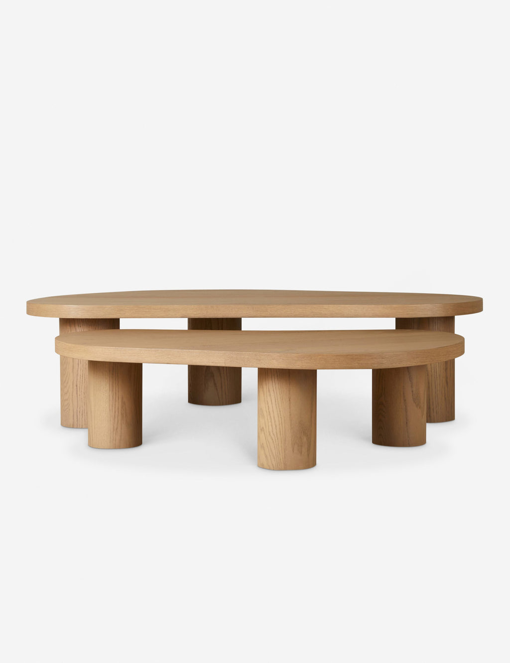 Lulu and Georgia - Open Box: Heiko Nesting Coffee Table (Set of 2), Natural Oak