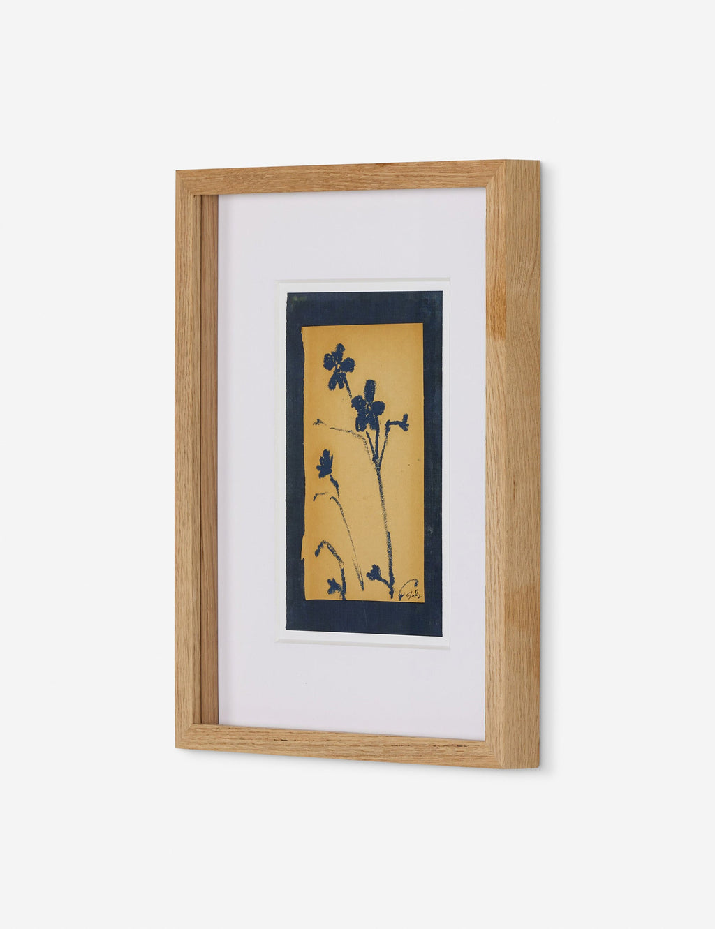 Lulu and Georgia - Vintage Blue Daisy Wall Art by Shaina Page