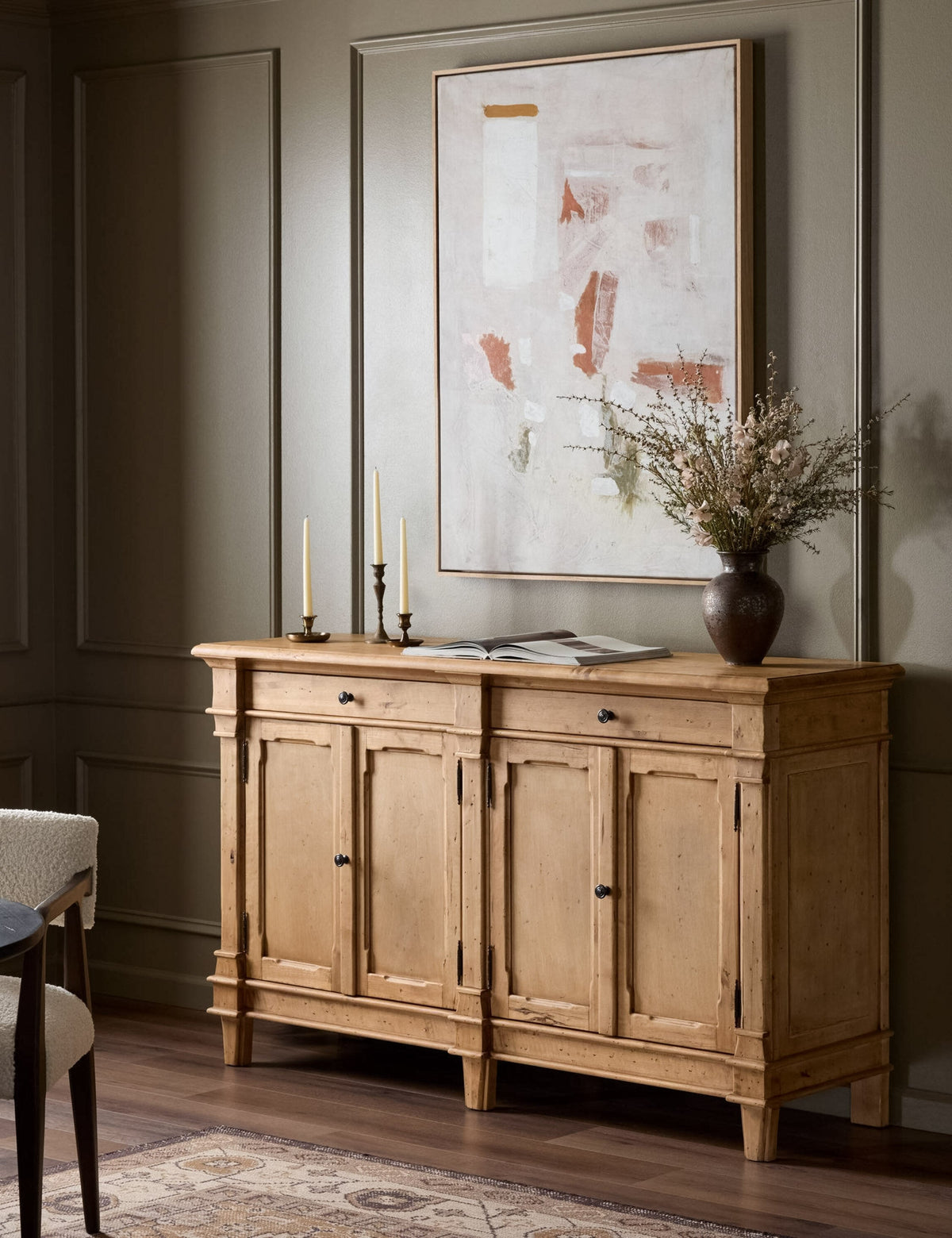 Lulu and Georgia - Open Box: Aida Sideboard, Natural 66"W