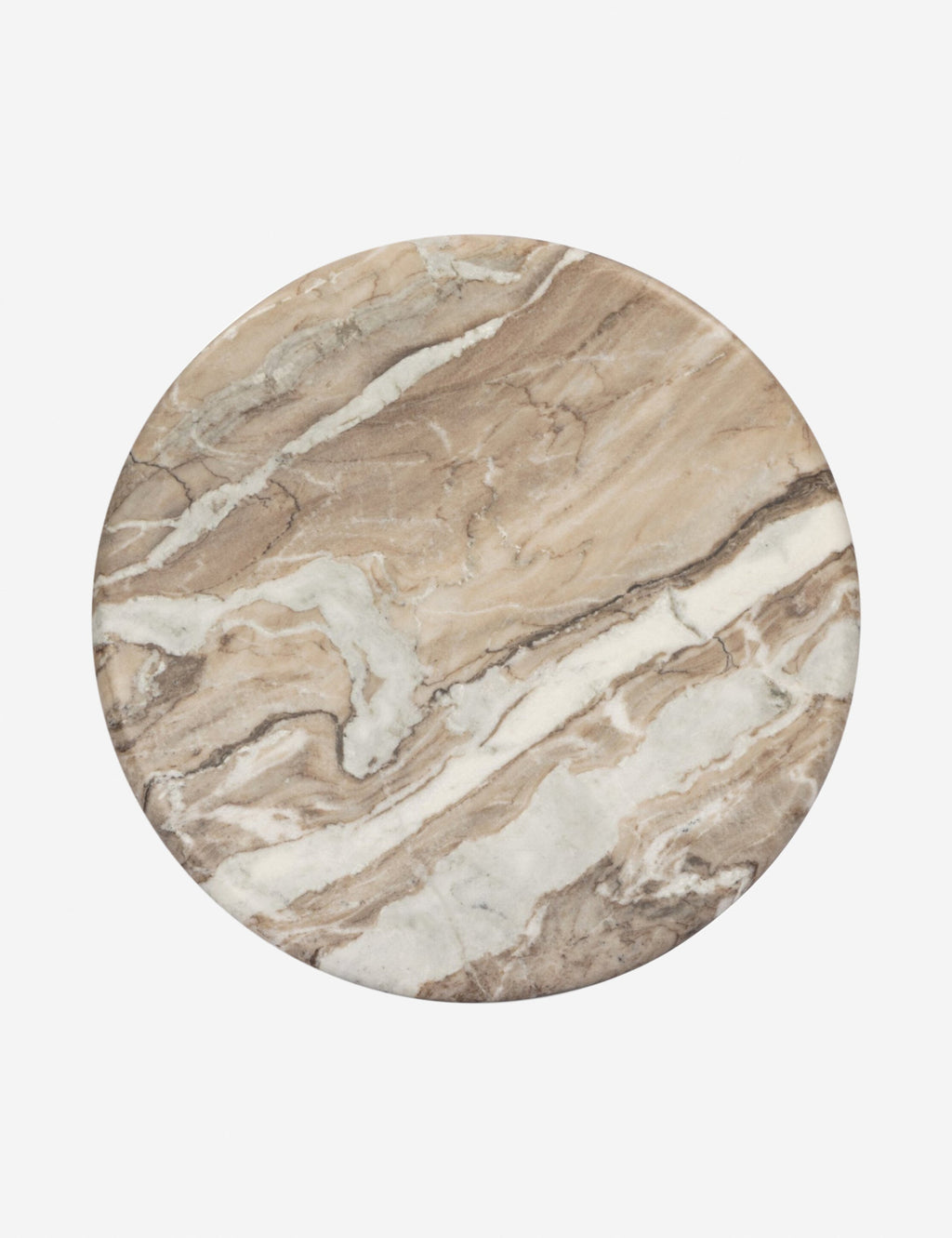 Lulu and Georgia - Open Box: Figueroa Round Side Table, Sawar Marble by Amber Lewis x Four Hands