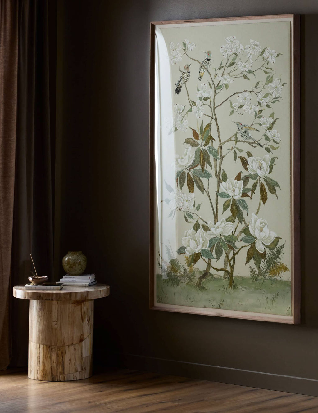 Lulu and Georgia - Tan Chinoiserie Wall Art by Laurel - Dawn Latshaw