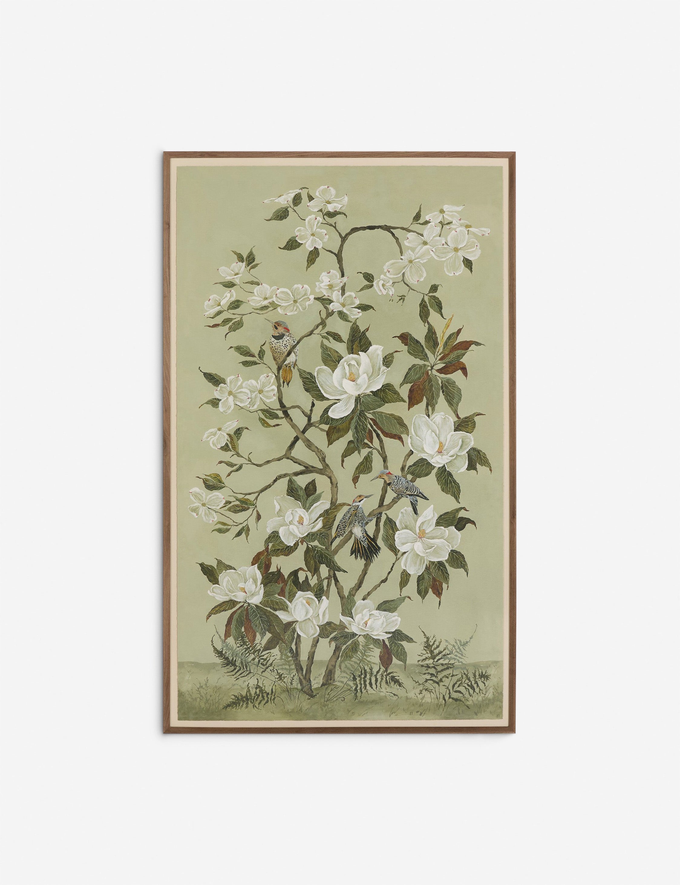 Lulu and Georgia - Green Chinoiserie Wall Art by Laurel - Dawn Latshaw