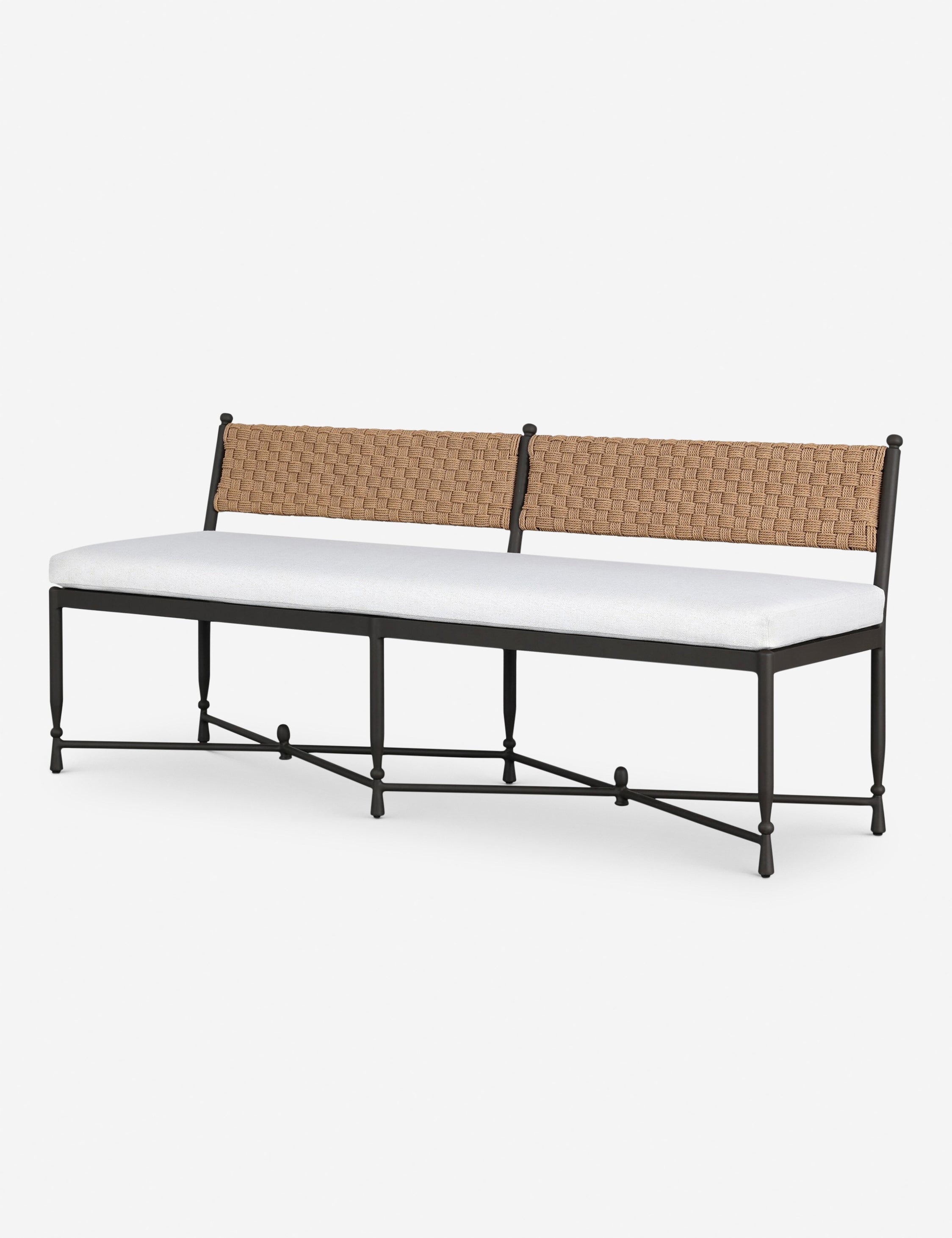 Lulu and Georgia - Breton Outdoor Bench by Amber Lewis x Four Hands