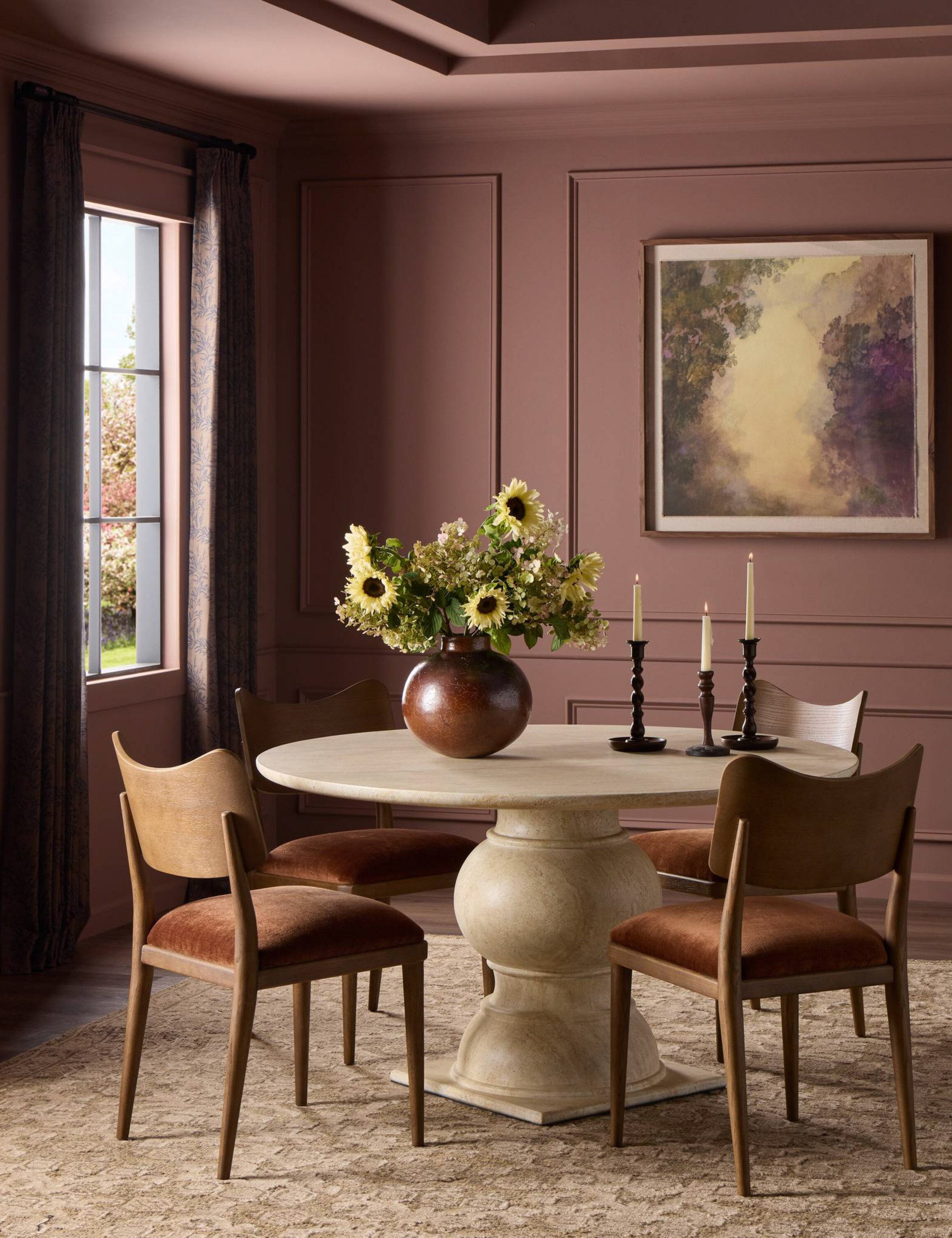 Lulu and Georgia - Macalaster Round Dining Table by Amber Lewis x Four Hands