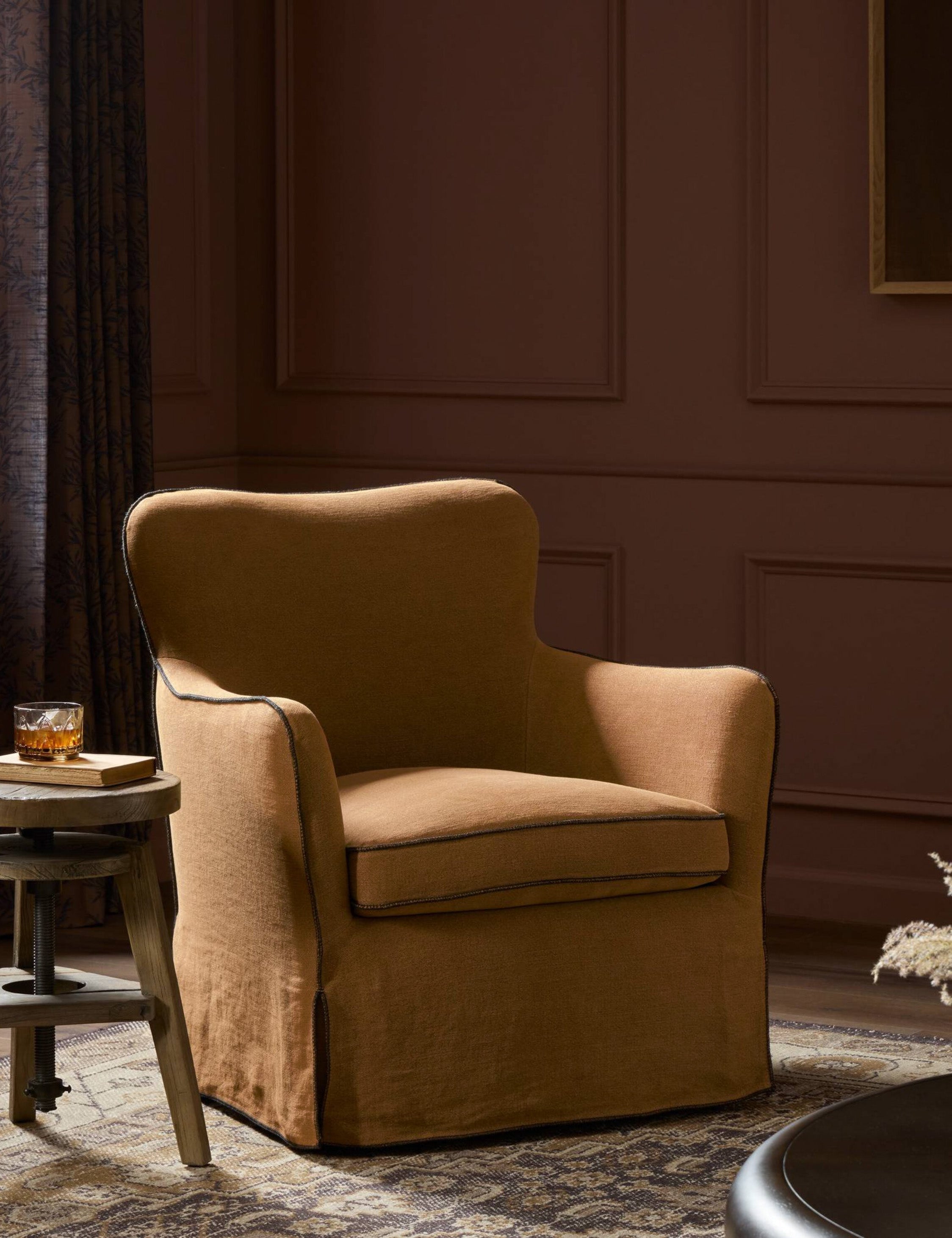 Lulu and Georgia - Toni Slipcover Swivel Chair