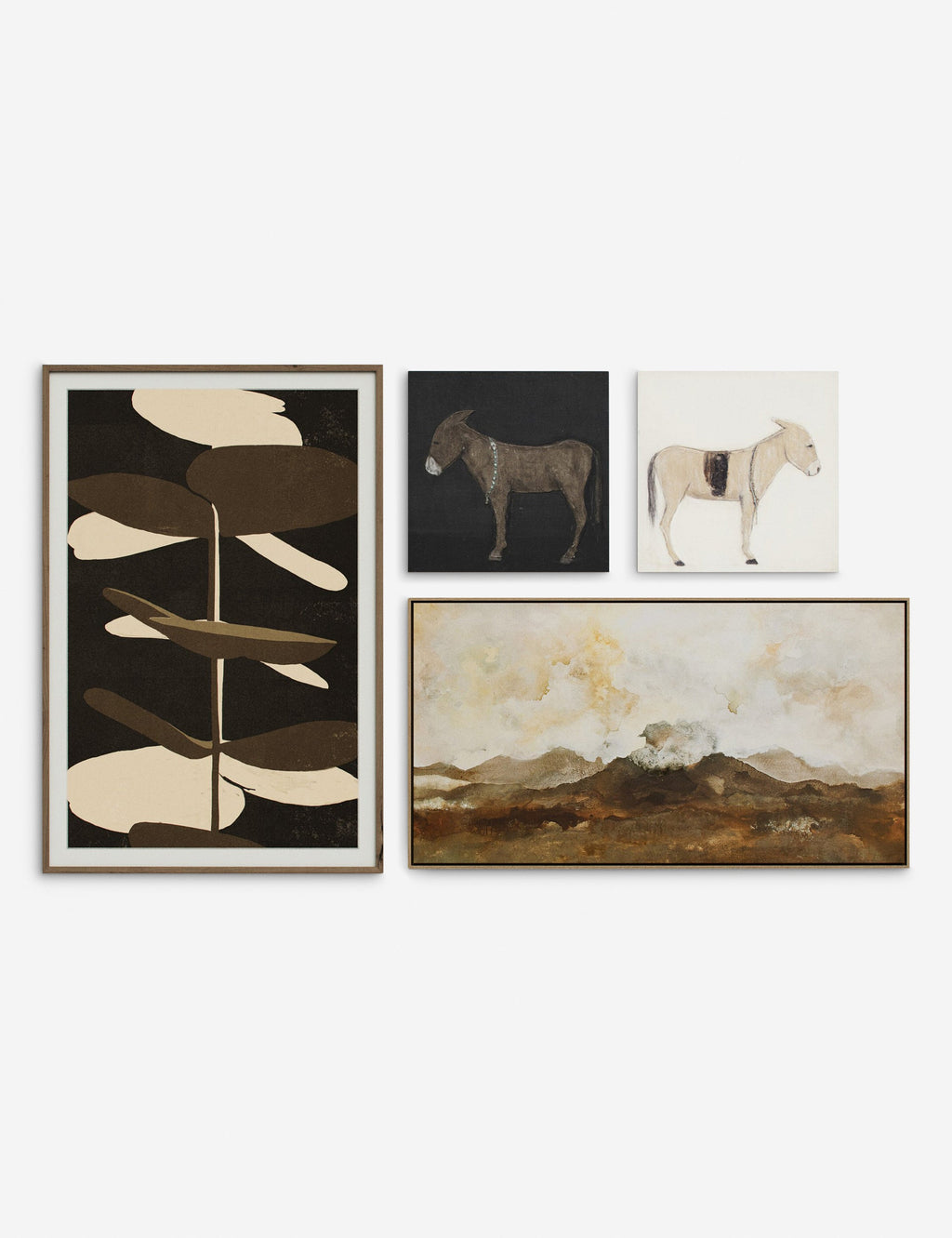 Lulu and Georgia - On the Range Wall Art (Set of 4) by Various Artists