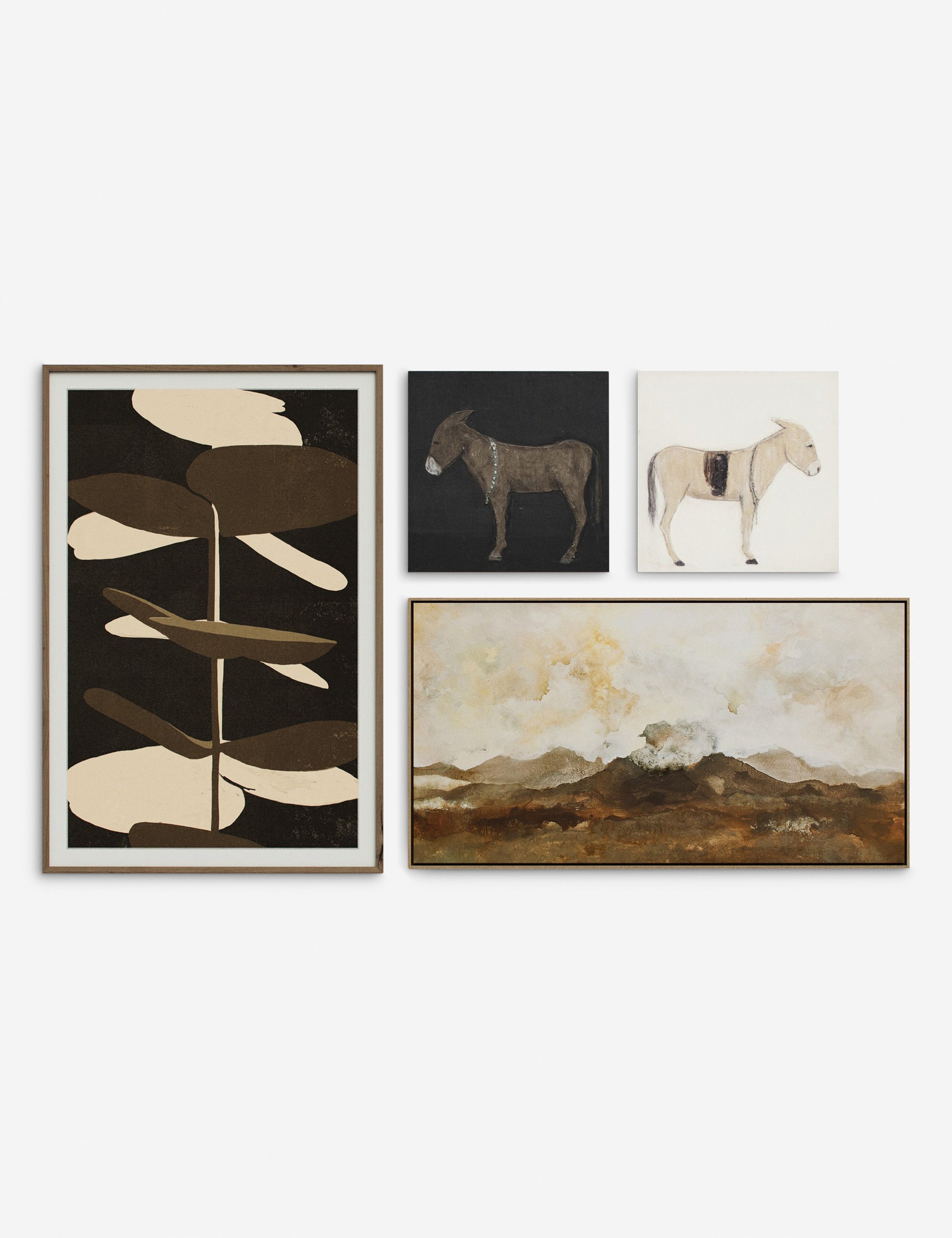 Lulu and Georgia - On the Range Wall Art (Set of 4) by Various Artists