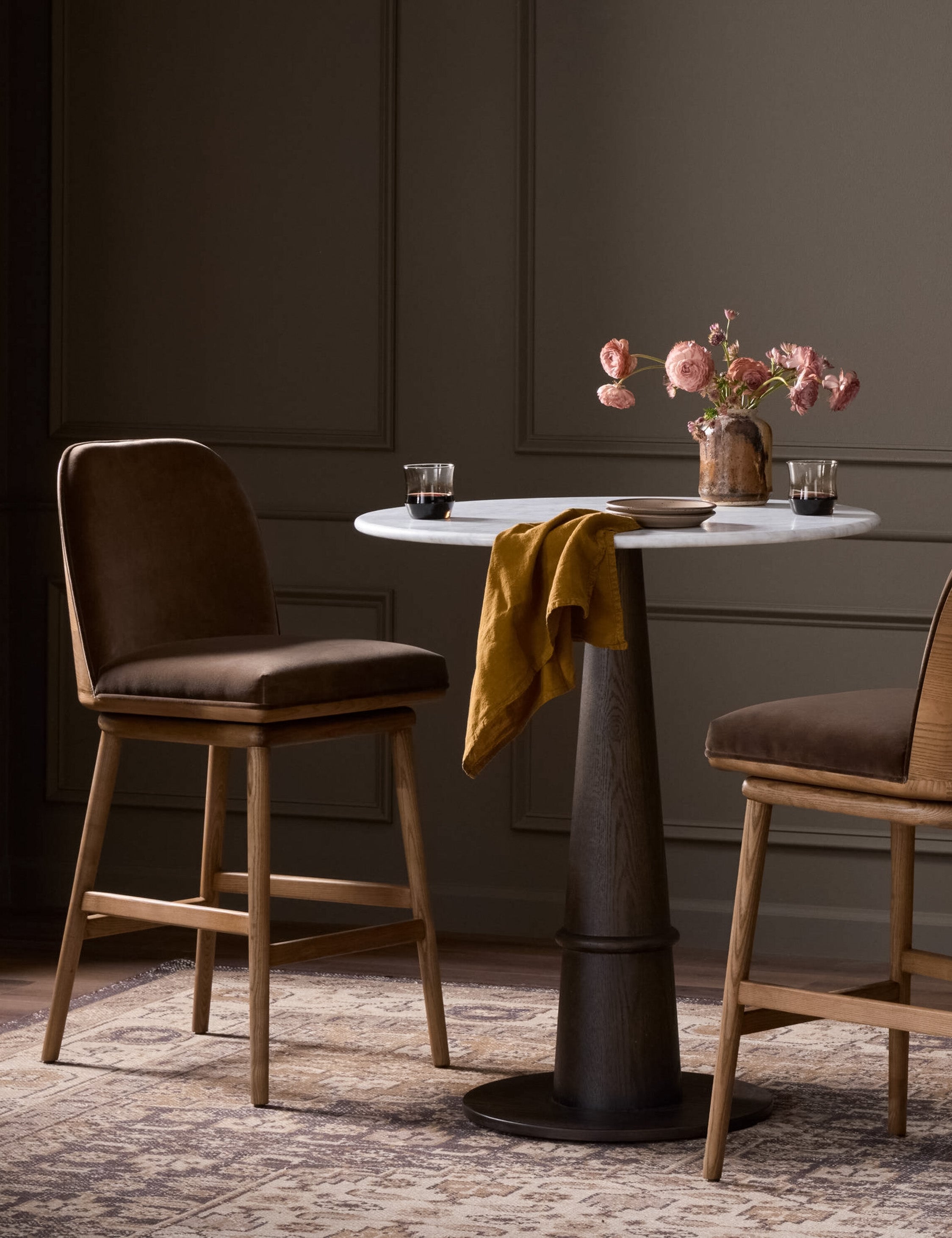 Lulu and Georgia - Tenzin Bar and Counter Swivel Stool