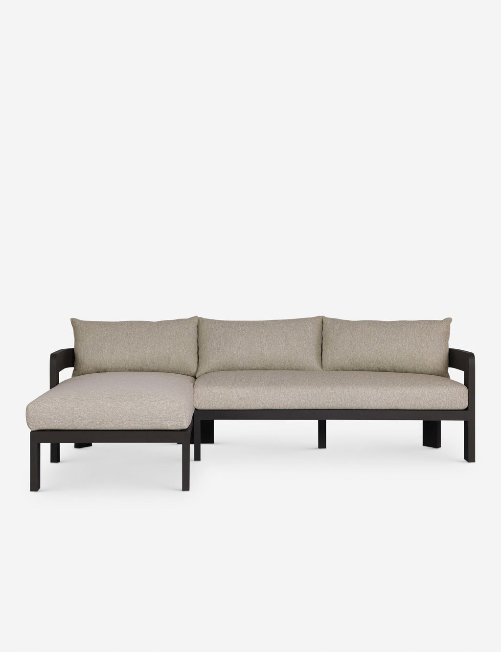 Lulu and Georgia - Kade Outdoor Metal Sectional Sofa