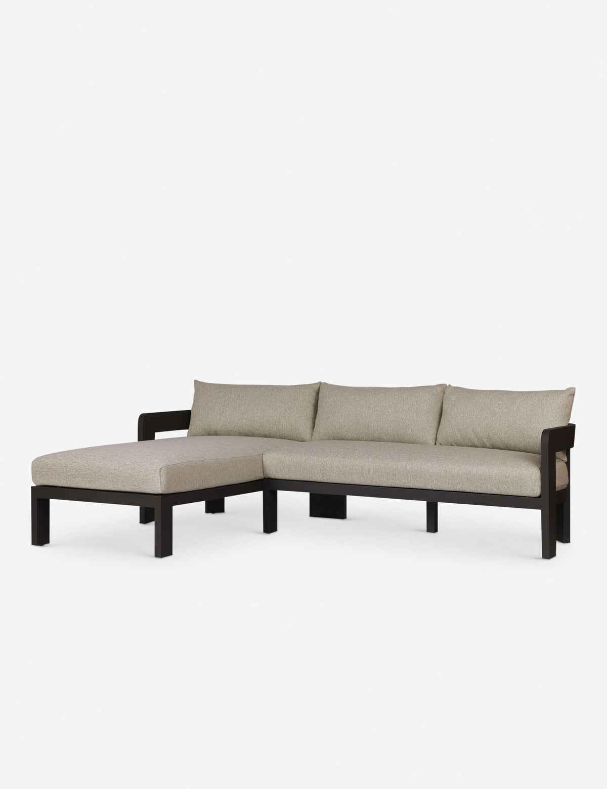 Lulu and Georgia - Kade Outdoor Metal Sectional Sofa