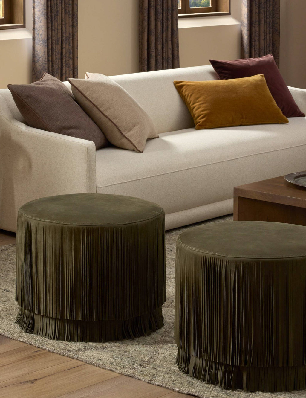 Lulu and Georgia - Emmett Round Ottoman