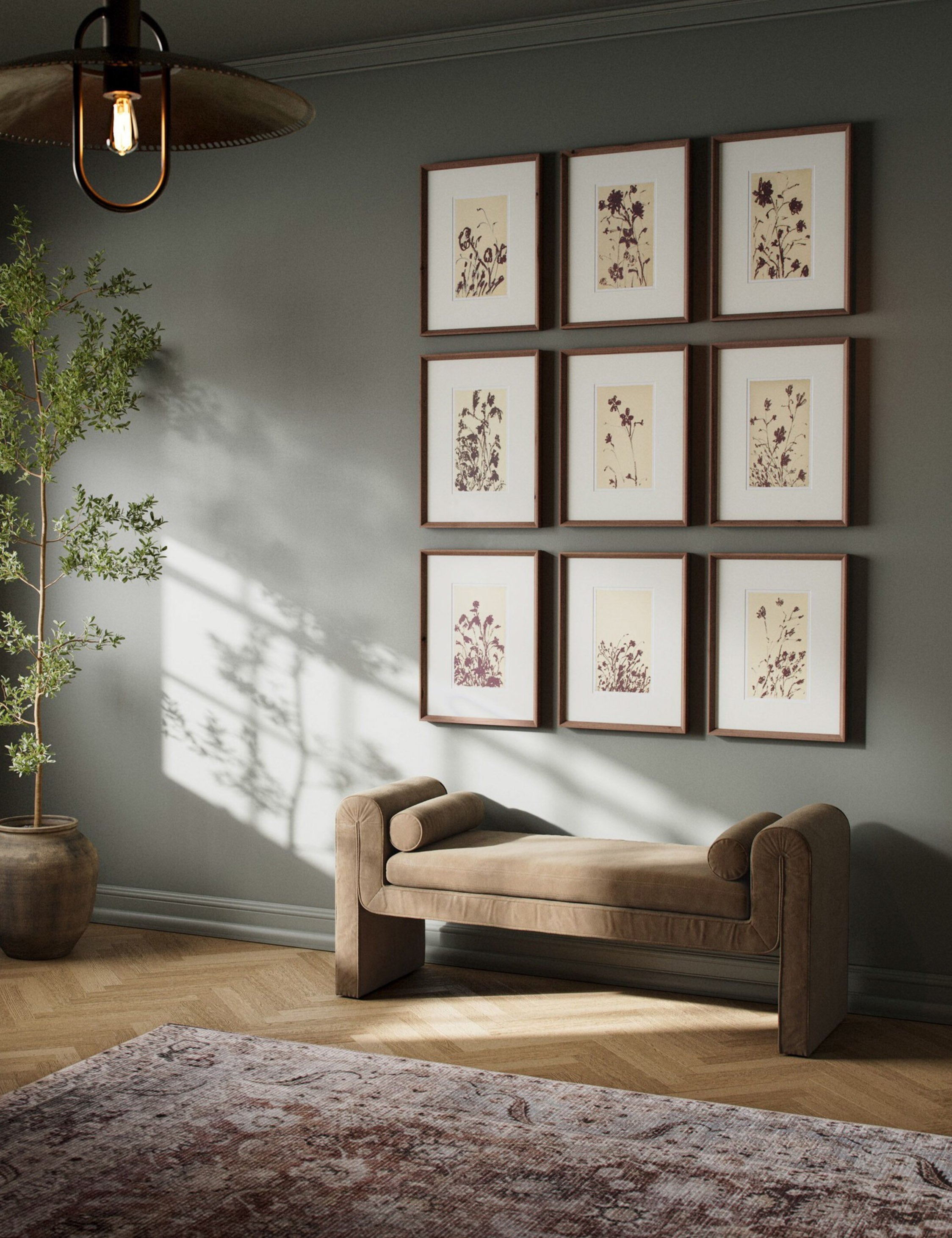 Lulu and Georgia - Wild Blooms Wall Art (Set of 9) by Shaina Page