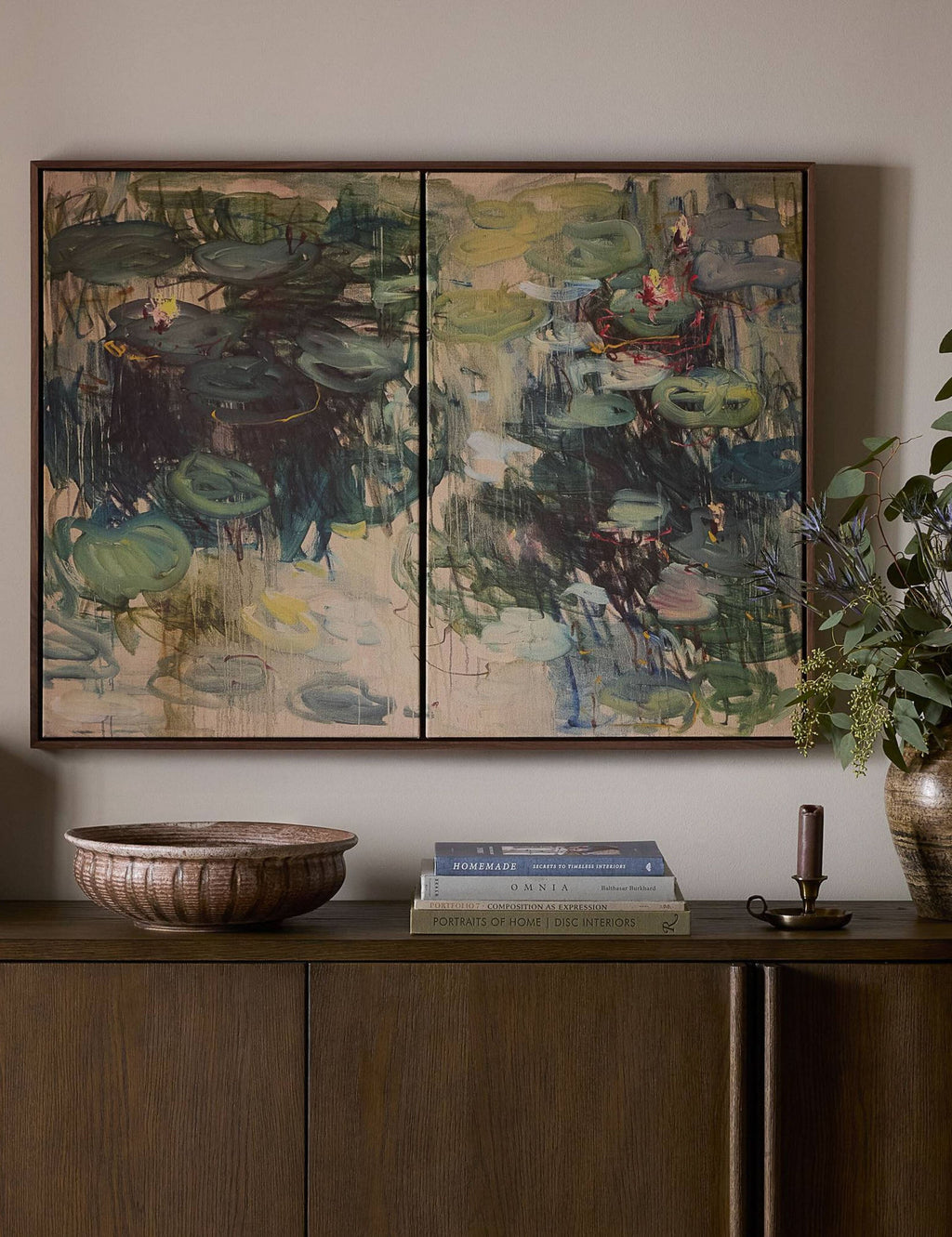Lulu and Georgia - Lily Pond Wall Art by Lilia Orlova - Holmes