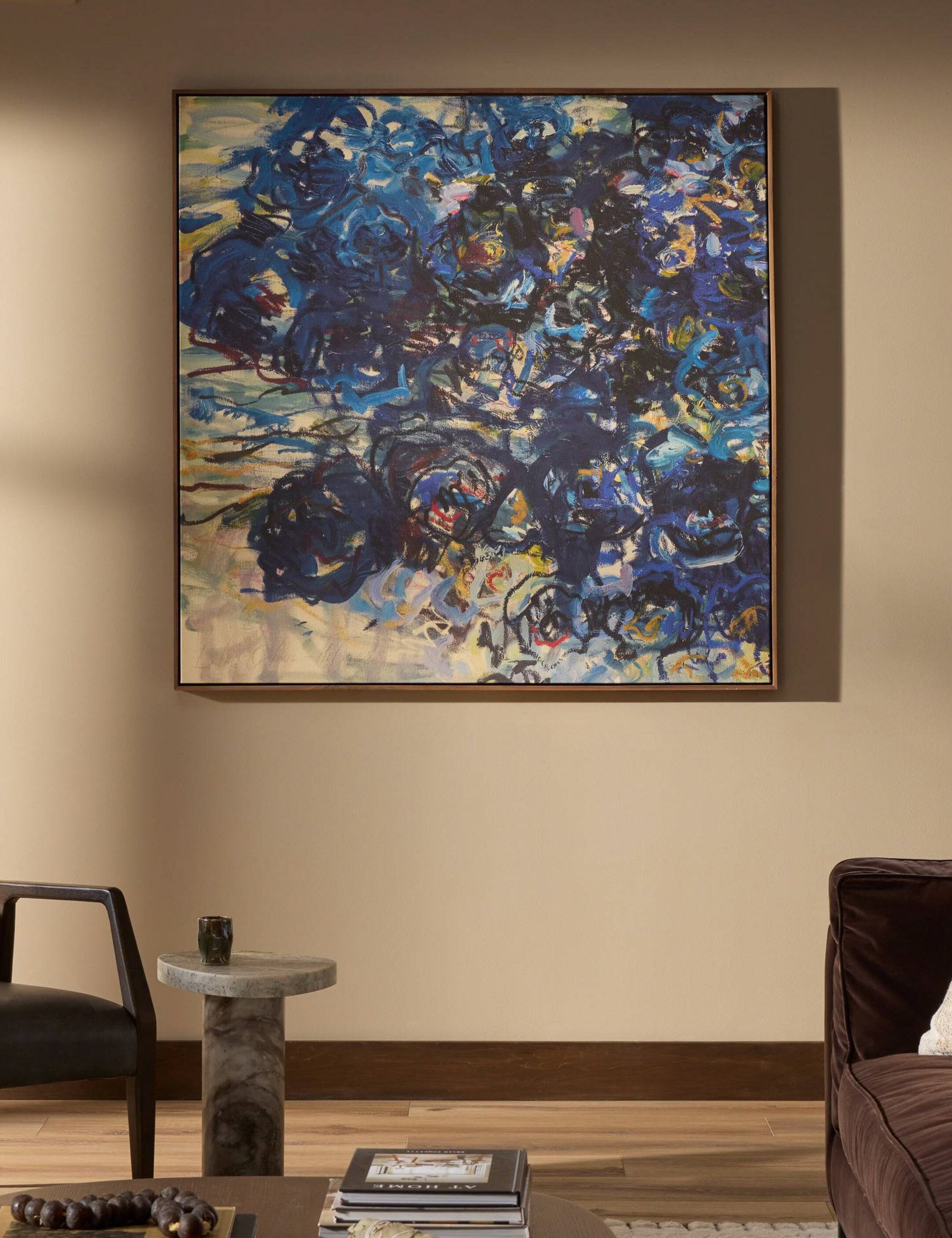 Lulu and Georgia - Blue Flowers Wall Art by Lilia Orlova - Holmes