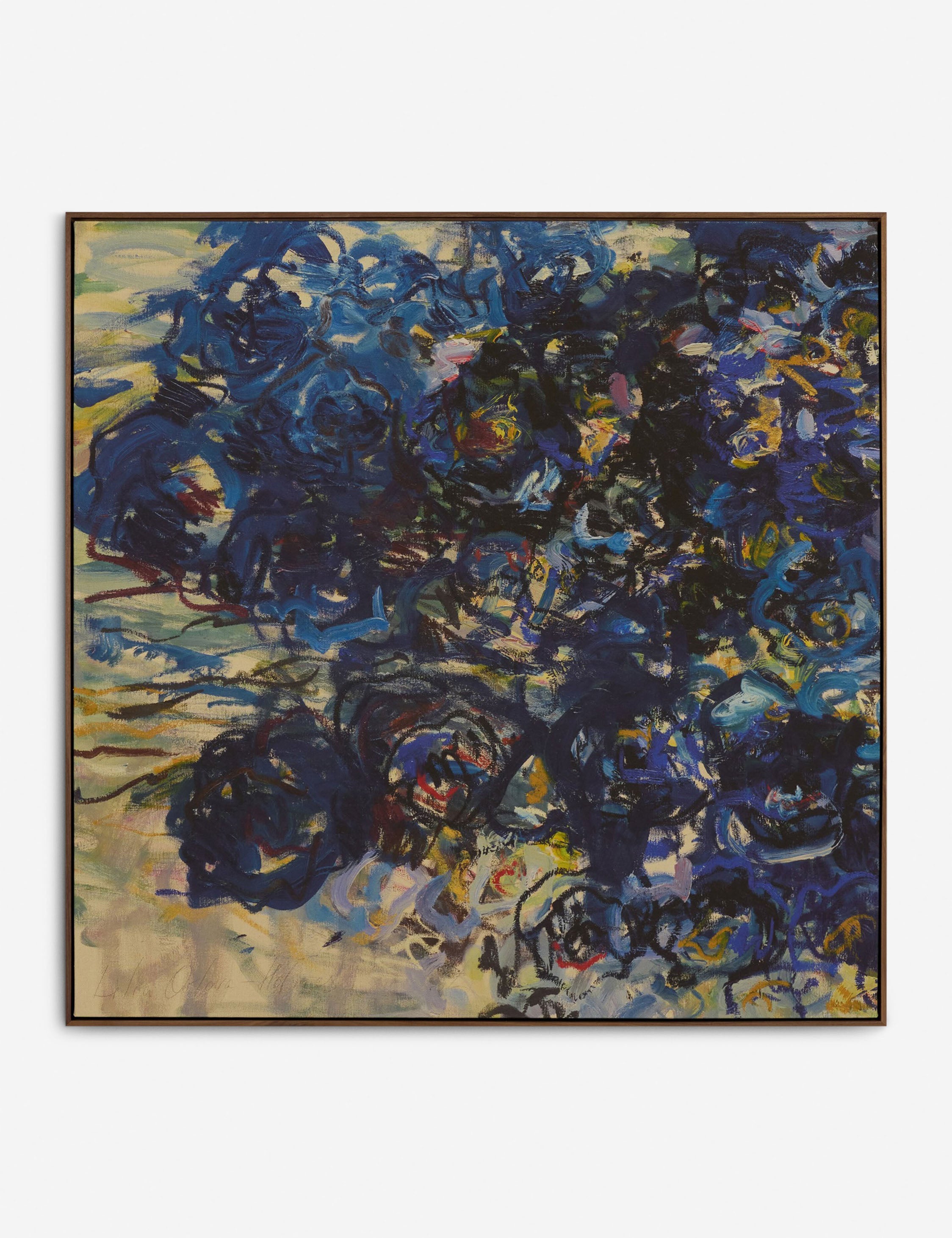 Lulu and Georgia - Blue Flowers Wall Art by Lilia Orlova - Holmes