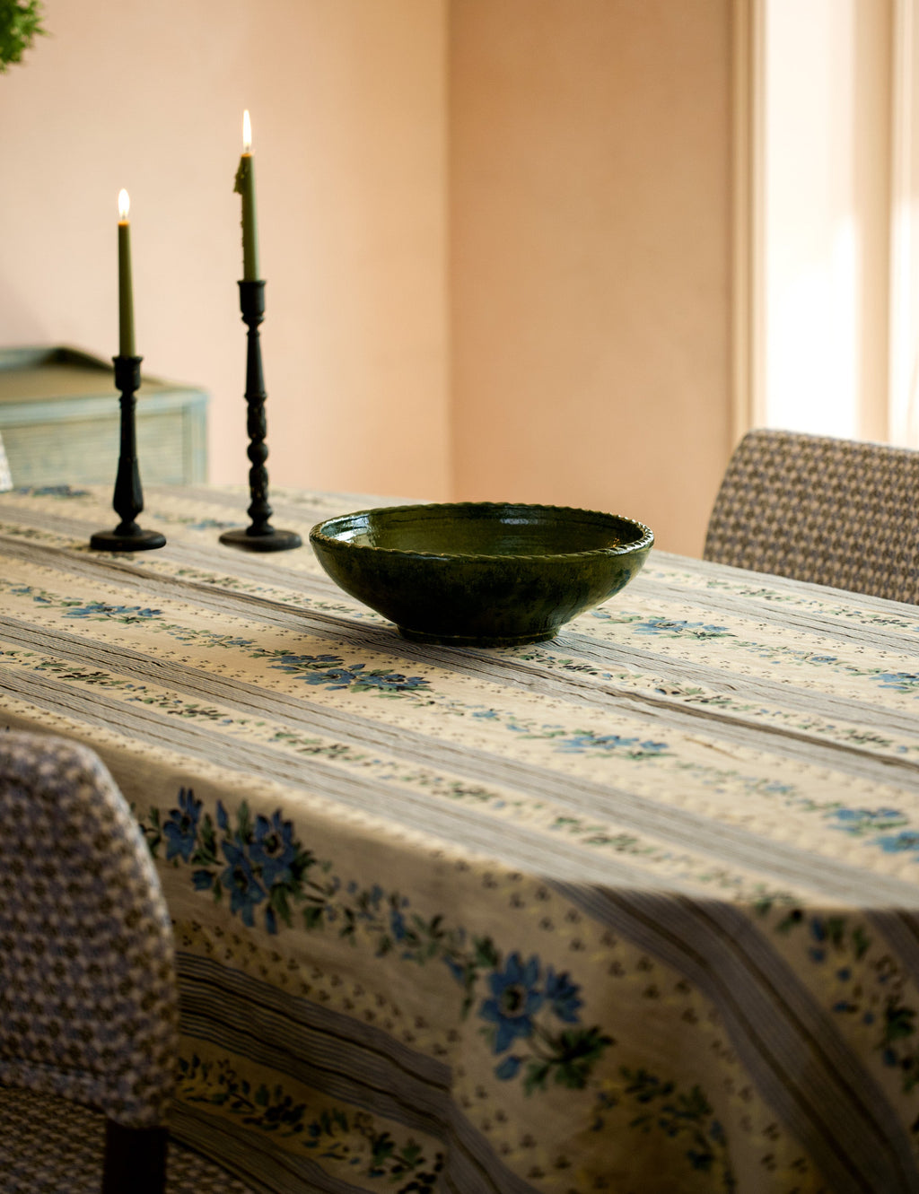 Lulu and Georgia - Golden Linen Tablecloth by Heidi Caillier