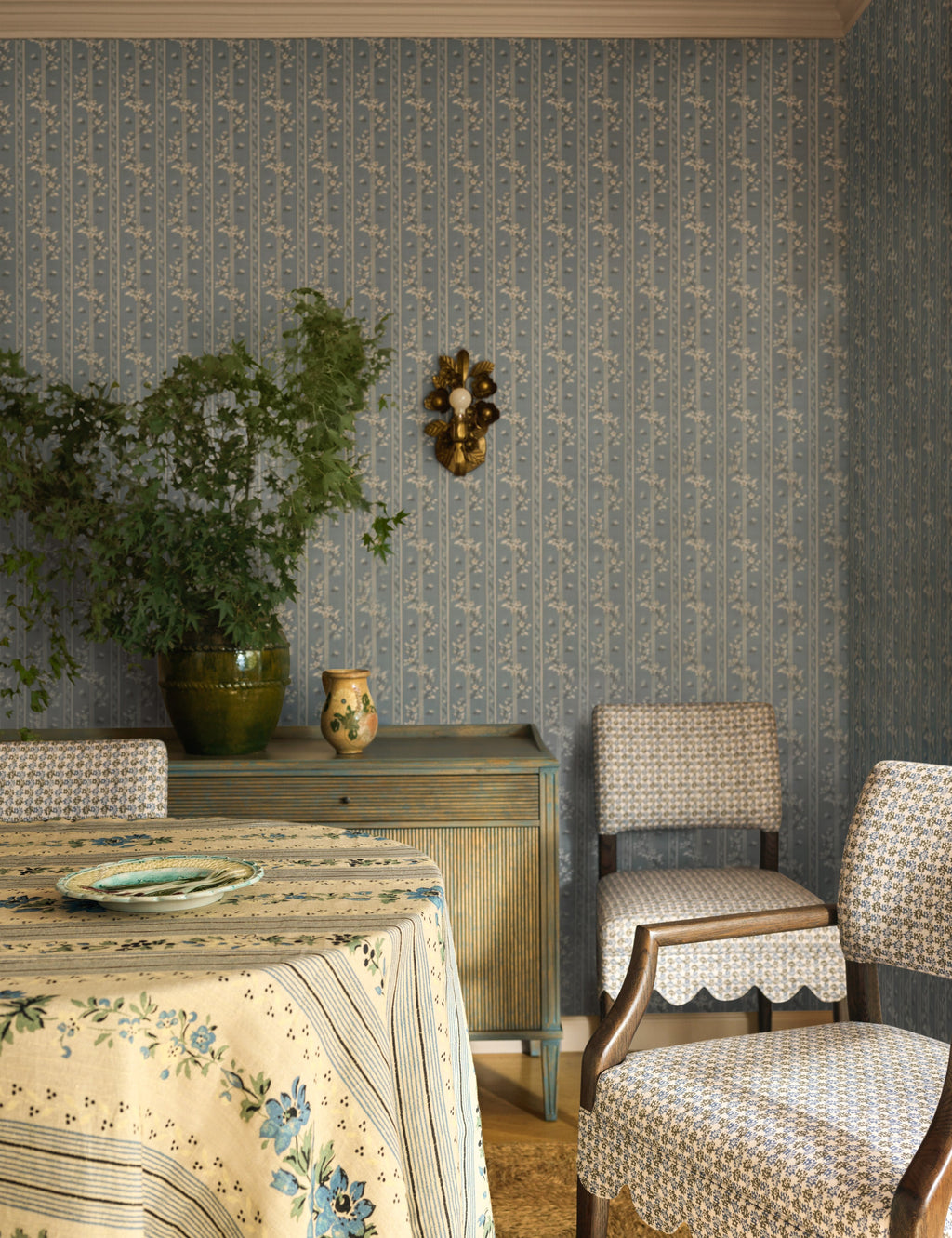 Lulu and Georgia - Golden Linen Tablecloth by Heidi Caillier