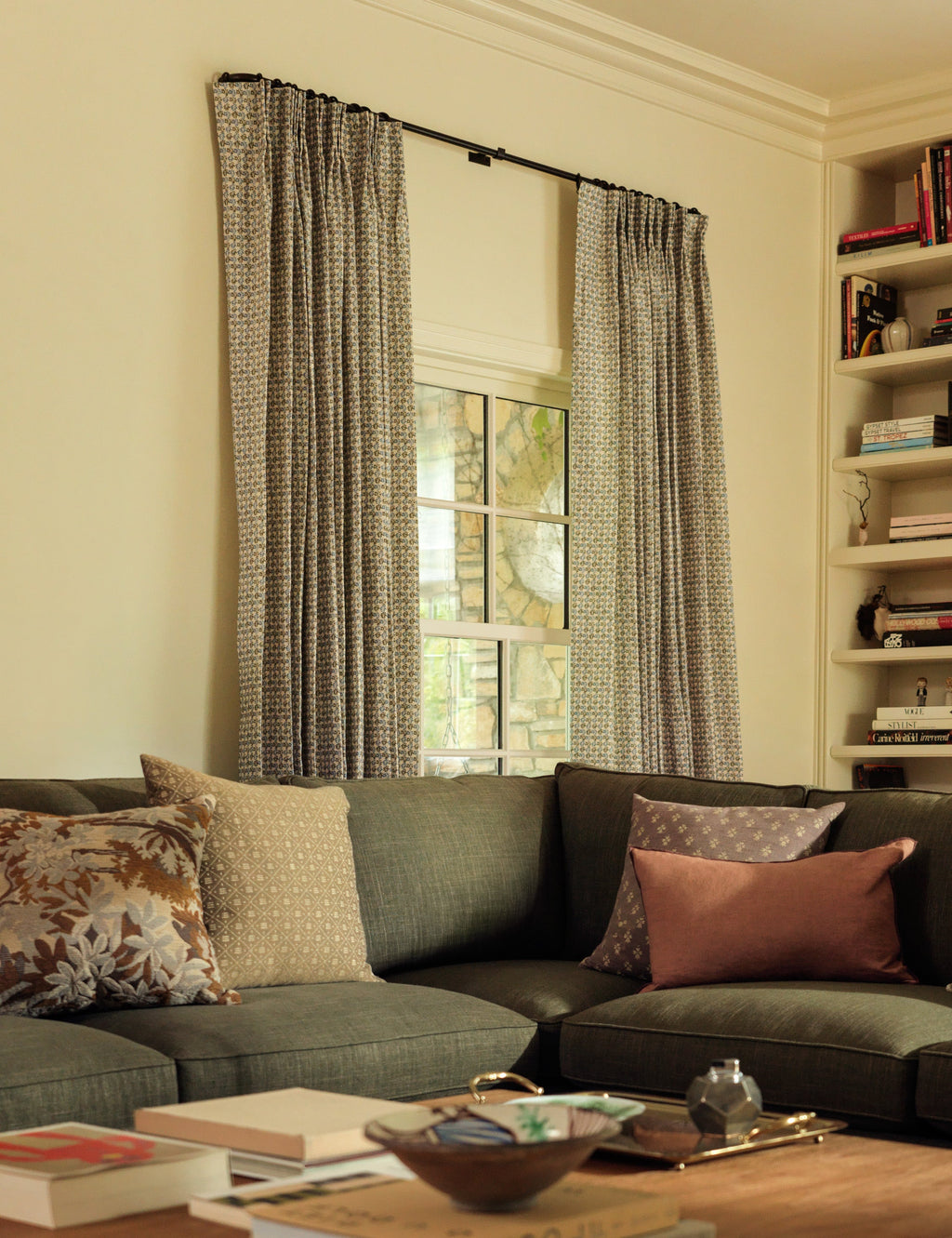 Lulu and Georgia - Haris Pleated Linen Curtain Panel by Heidi Caillier