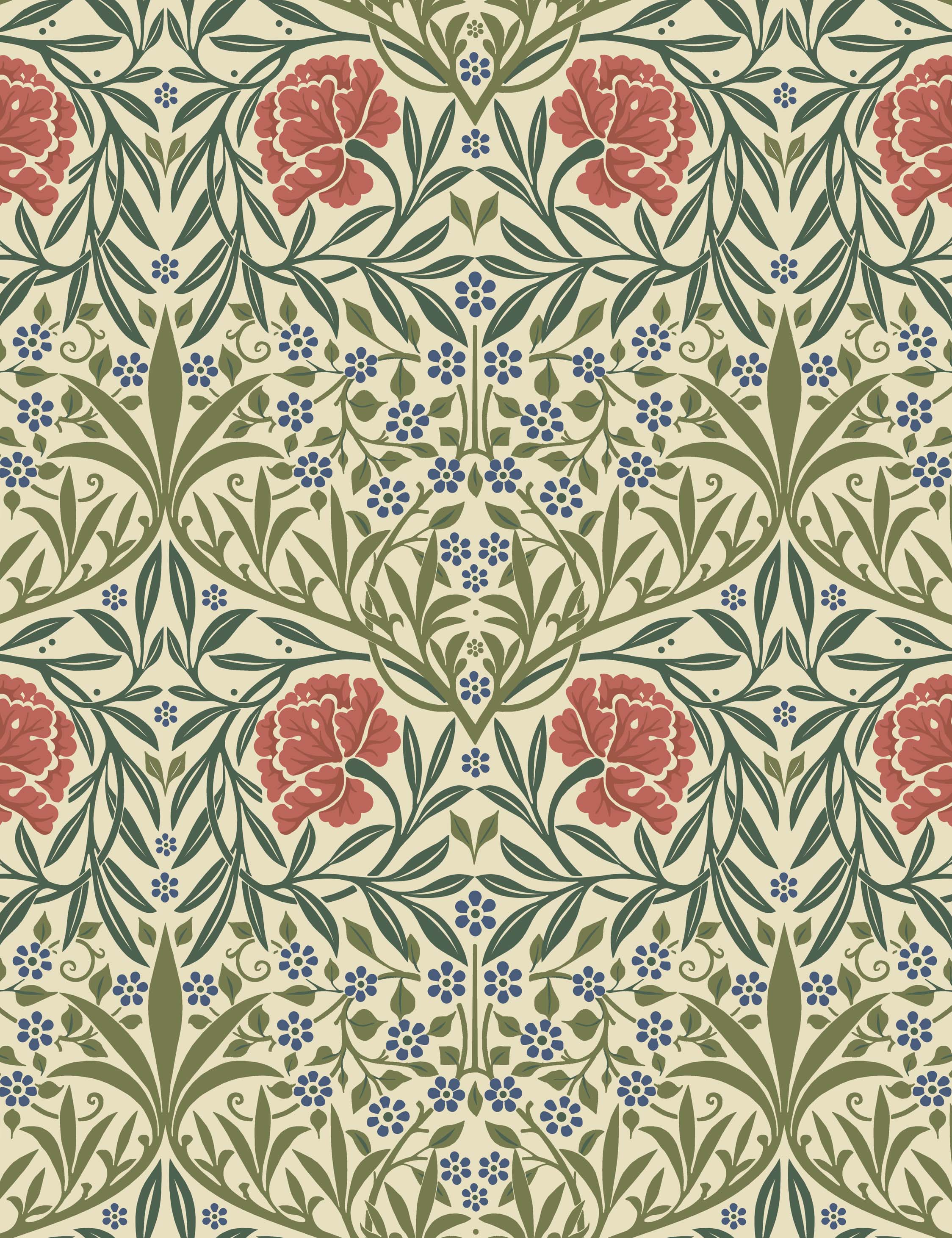 Lulu and Georgia - Oxford Union Wallpaper by Morris & Co.