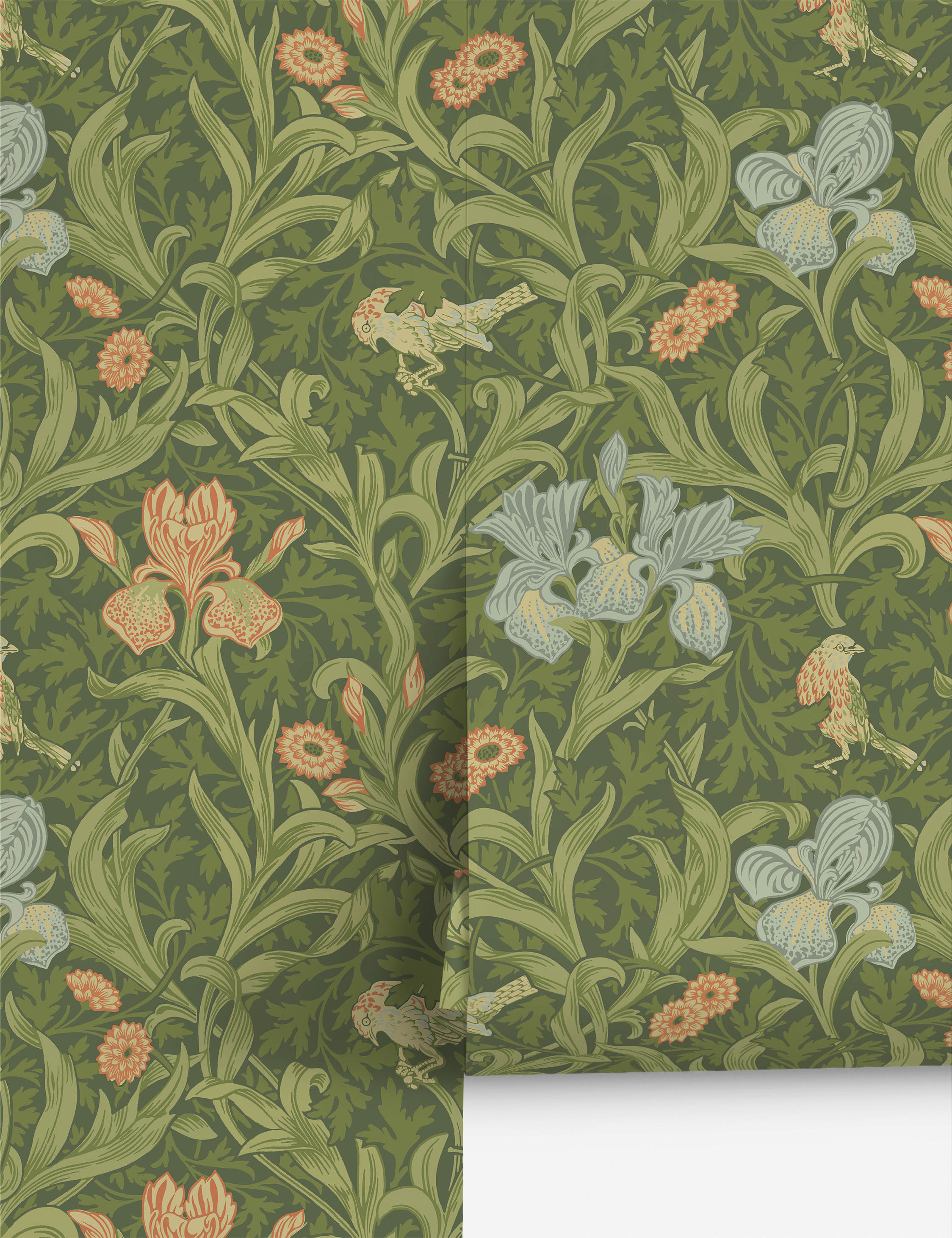 Lulu and Georgia - Iris Wallpaper by Morris & Co.