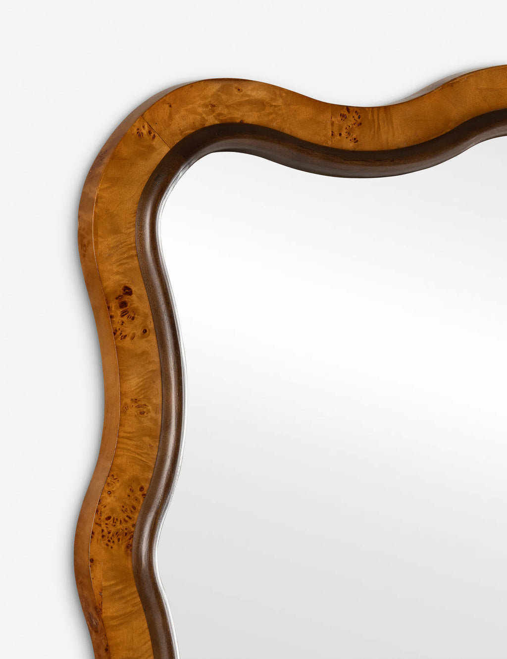 Lulu and Georgia - Carlota Burl Wood Mirror