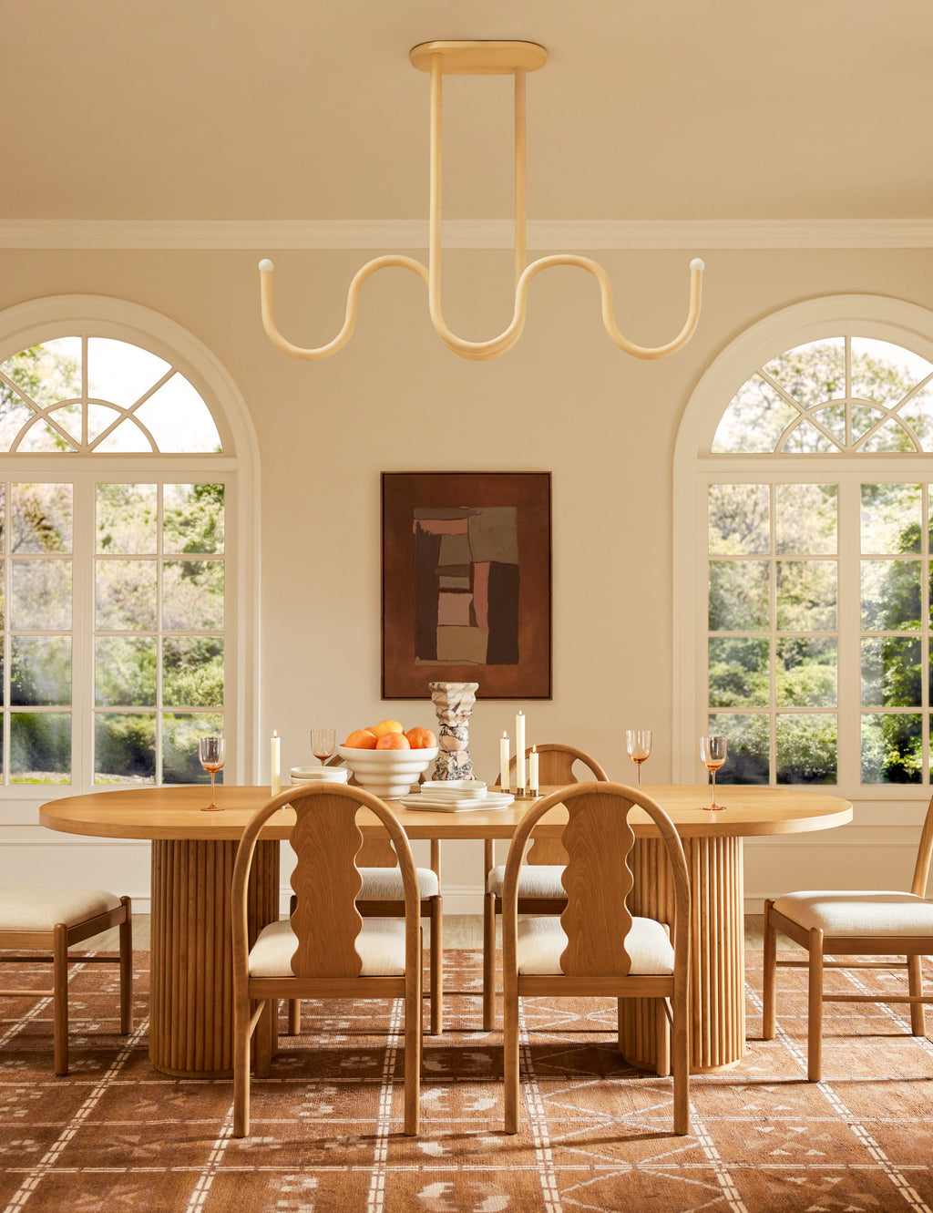 Lulu and Georgia - Noor Linear Chandelier by Lolly Lolly Ceramics
