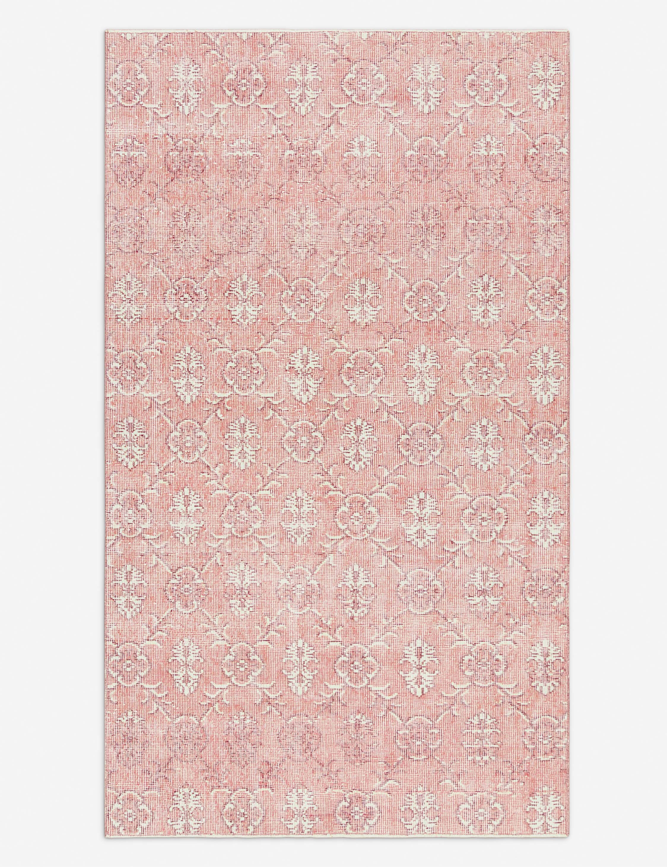 Lulu and Georgia - Vintage Turkish Hand - Knotted Wool Rug No. 431, 3'10" x 6'9"