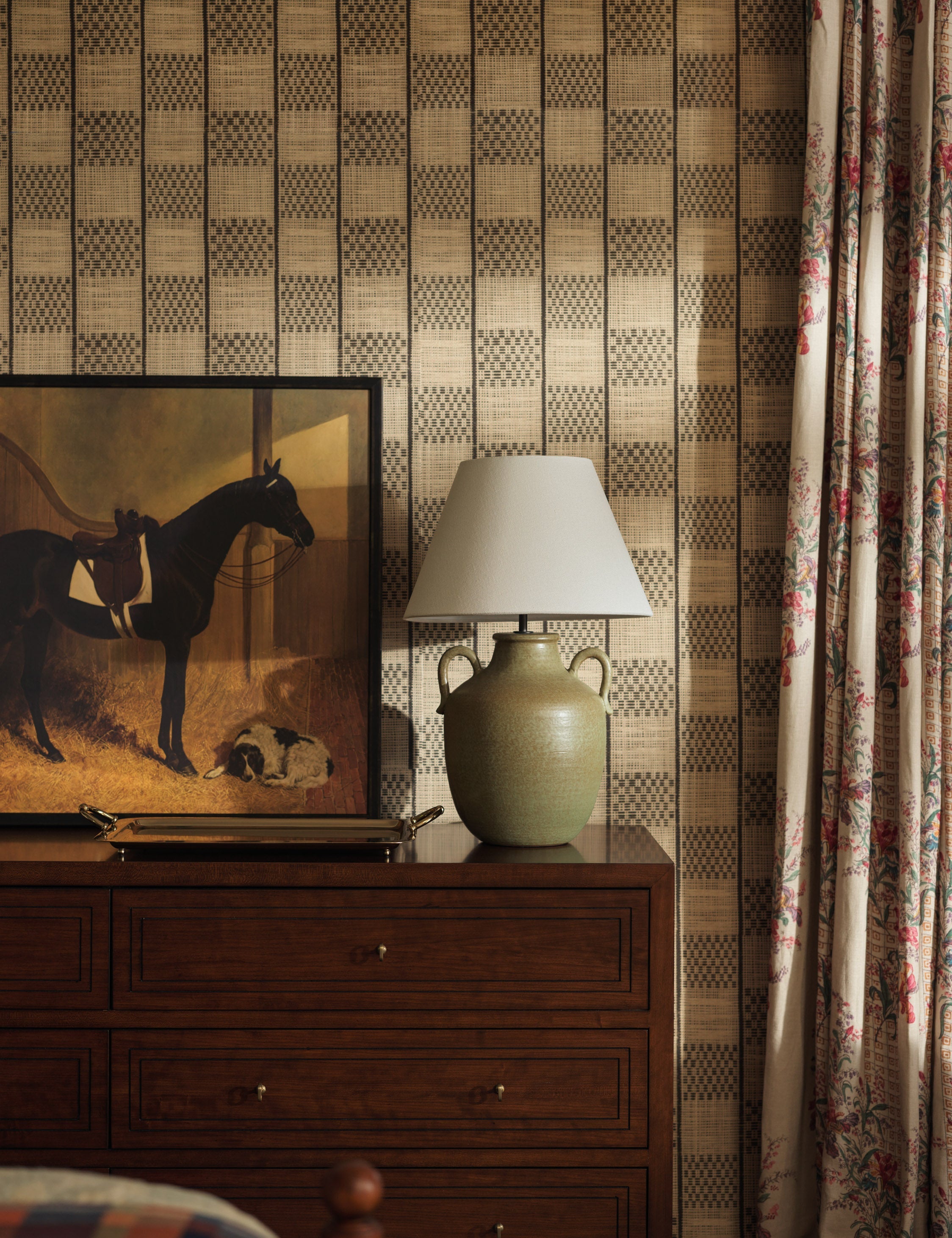 Lulu and Georgia - Fillmore Paperweave Wallpaper by Heidi Caillier
