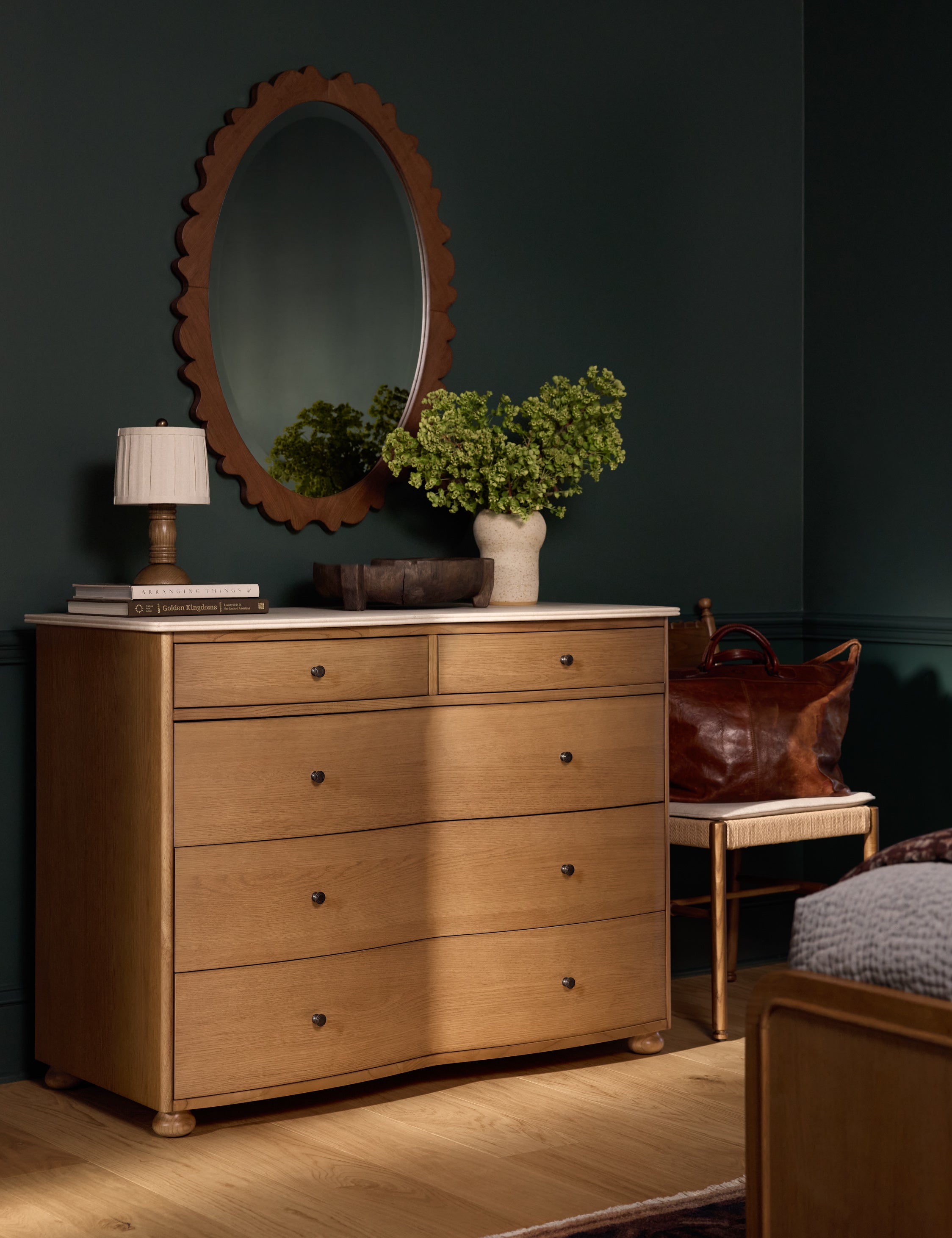 Lulu and Georgia - Longton Oval Vanity Mirror by Ginny MacDonald