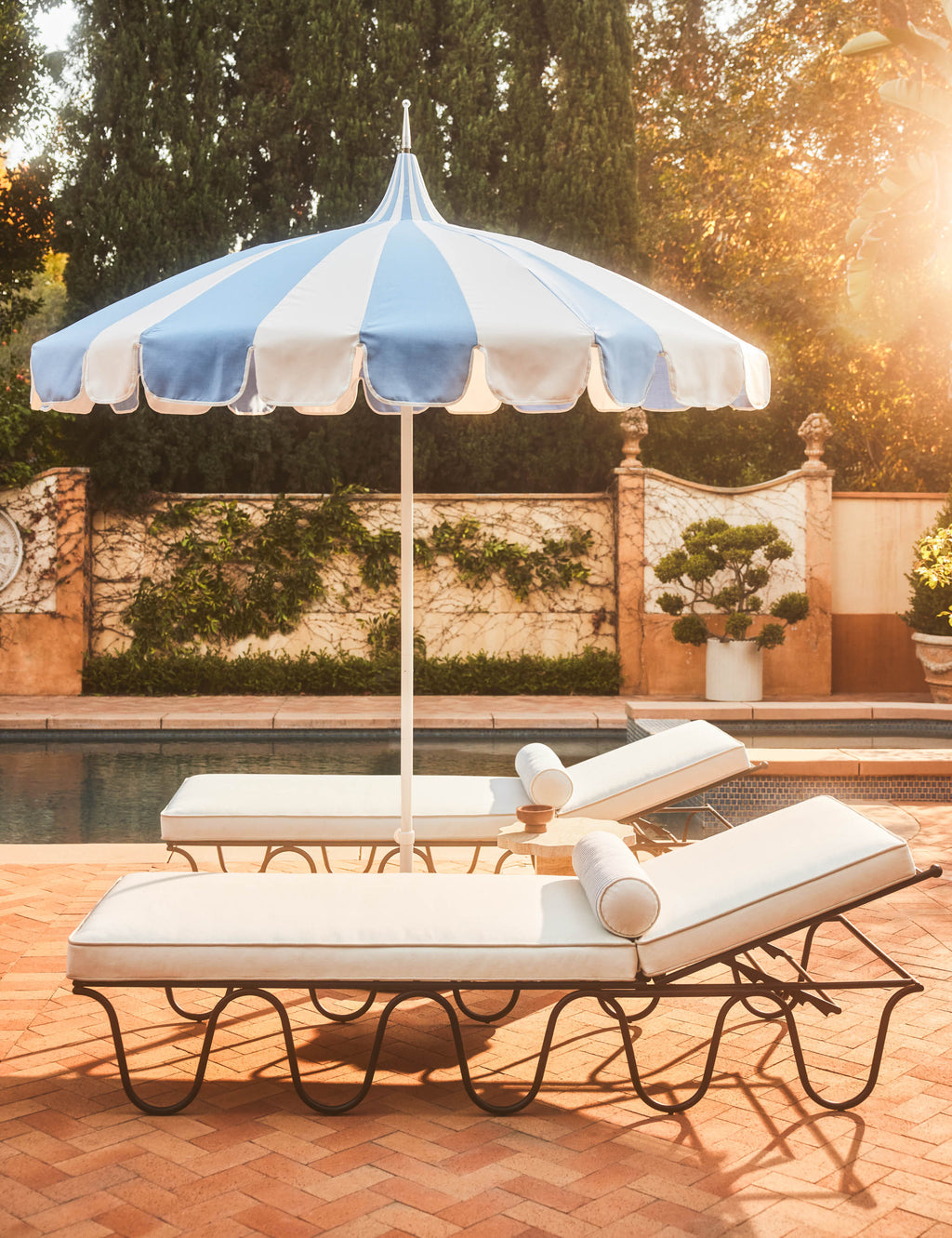 Lulu and Georgia - Aamu 8'6" Pagoda Outdoor Umbrella by Sarah Sherman Samuel