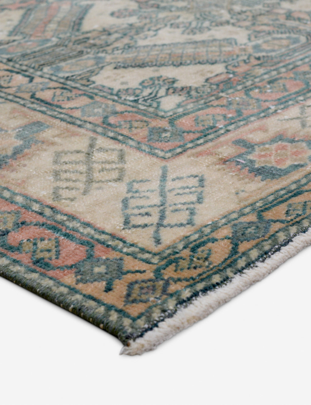 Lulu and Georgia - Vintage Turkish Hand - Knotted Wool Rug No. 422, 4'4" x 6'6"