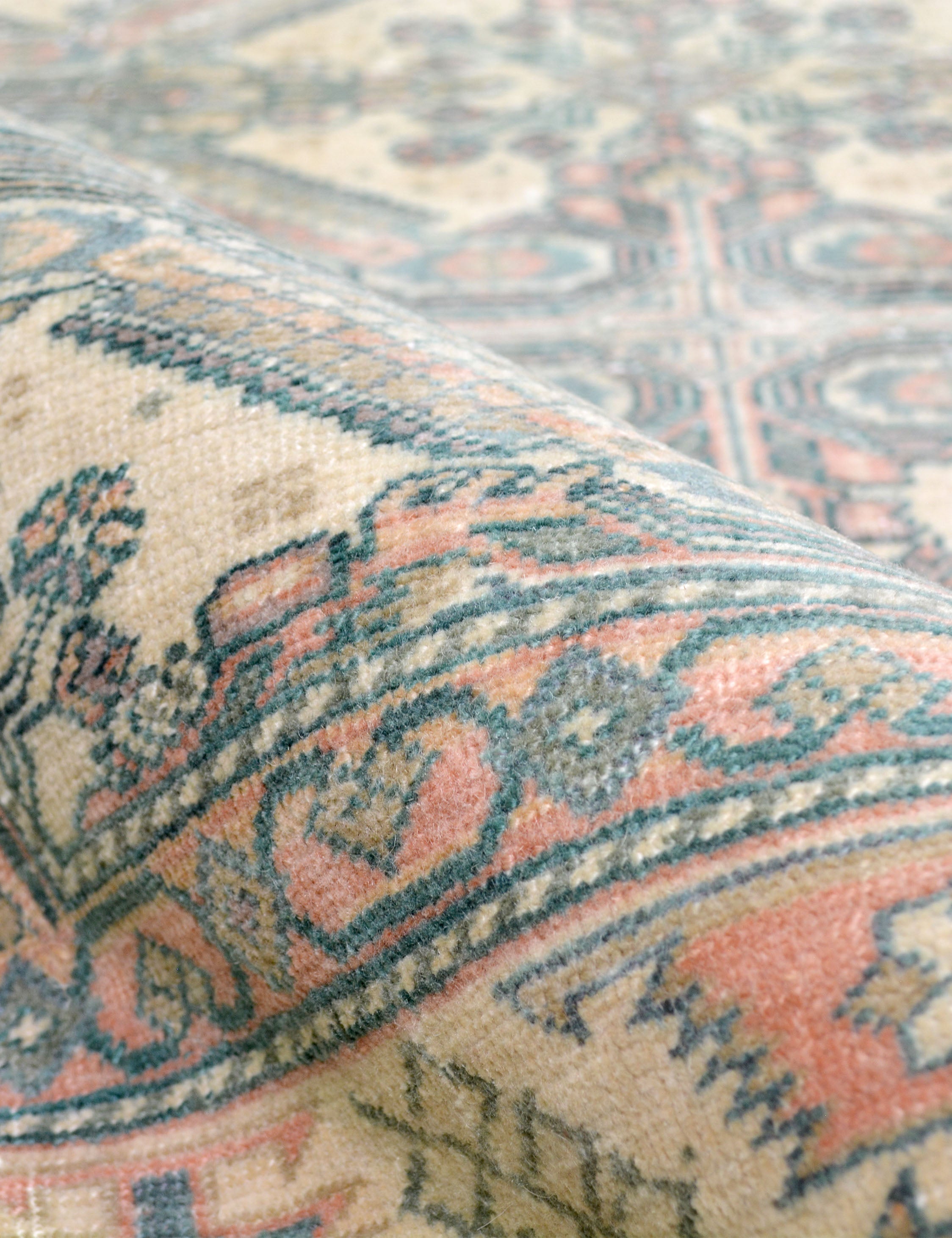 Lulu and Georgia - Vintage Turkish Hand - Knotted Wool Rug No. 422, 4'4" x 6'6"