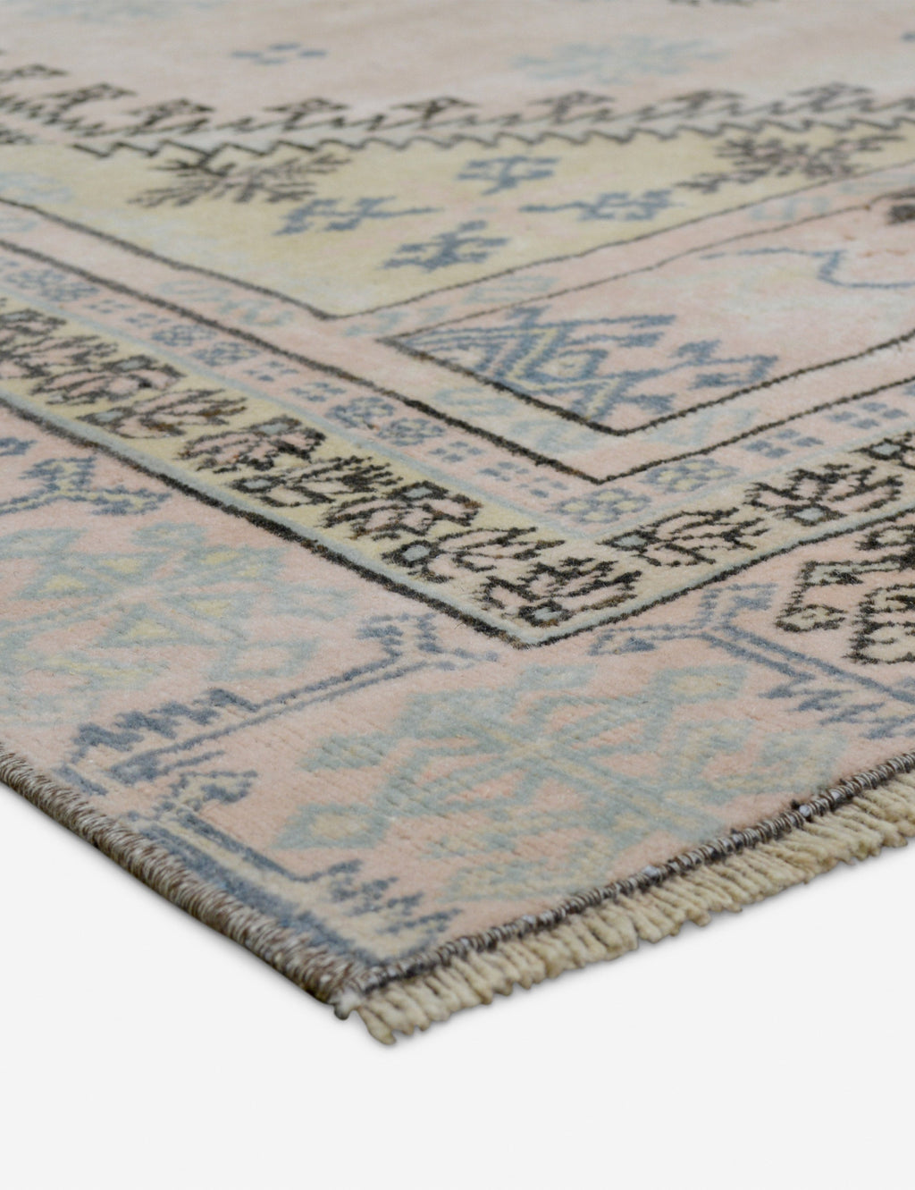 Lulu and Georgia - Vintage Turkish Hand - Knotted Wool Rug No. 423, 4'5" x 7'8"