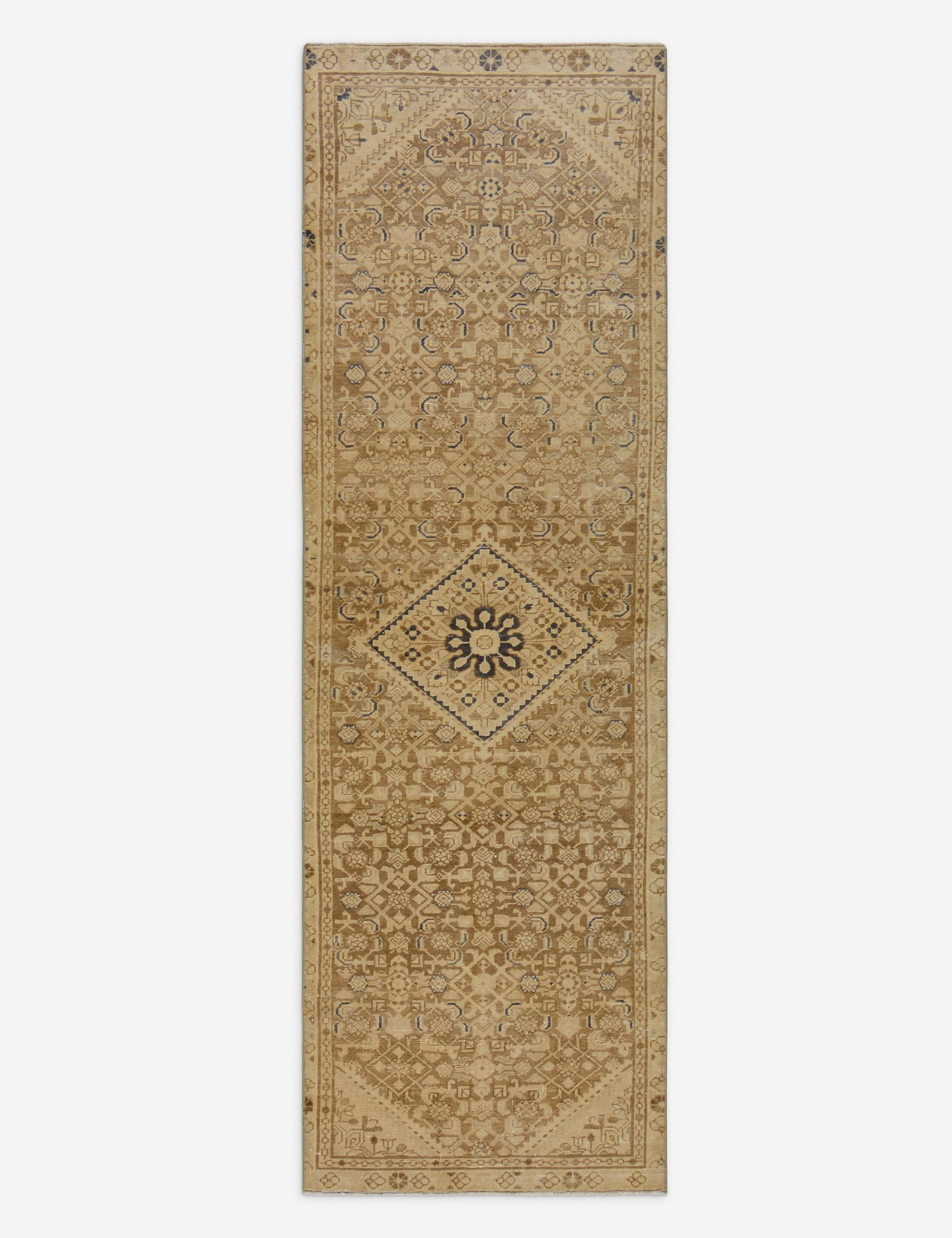 Lulu and Georgia - Vintage Turkish Hand - Knotted Wool Runner Rug No. 248, 3' x 9'6"
