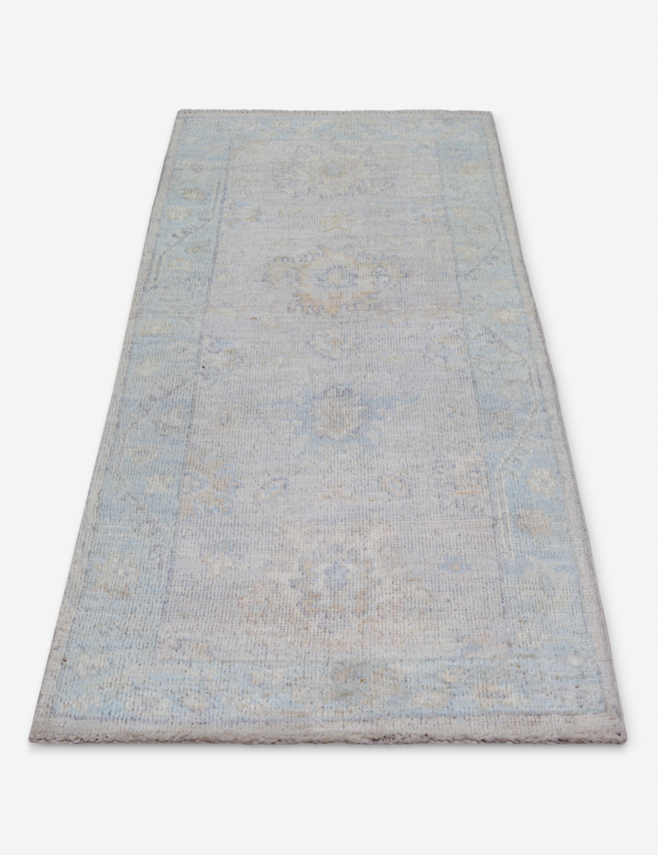 Lulu and Georgia - Vintage Turkish Hand - Knotted Wool Runner Rug No. 246, 3'1" x 7'9"