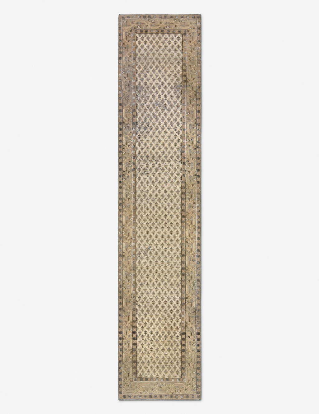 Lulu and Georgia - Vintage Turkish Hand - Knotted Wool Runner Rug No. 253, 2'5" x 11'2"