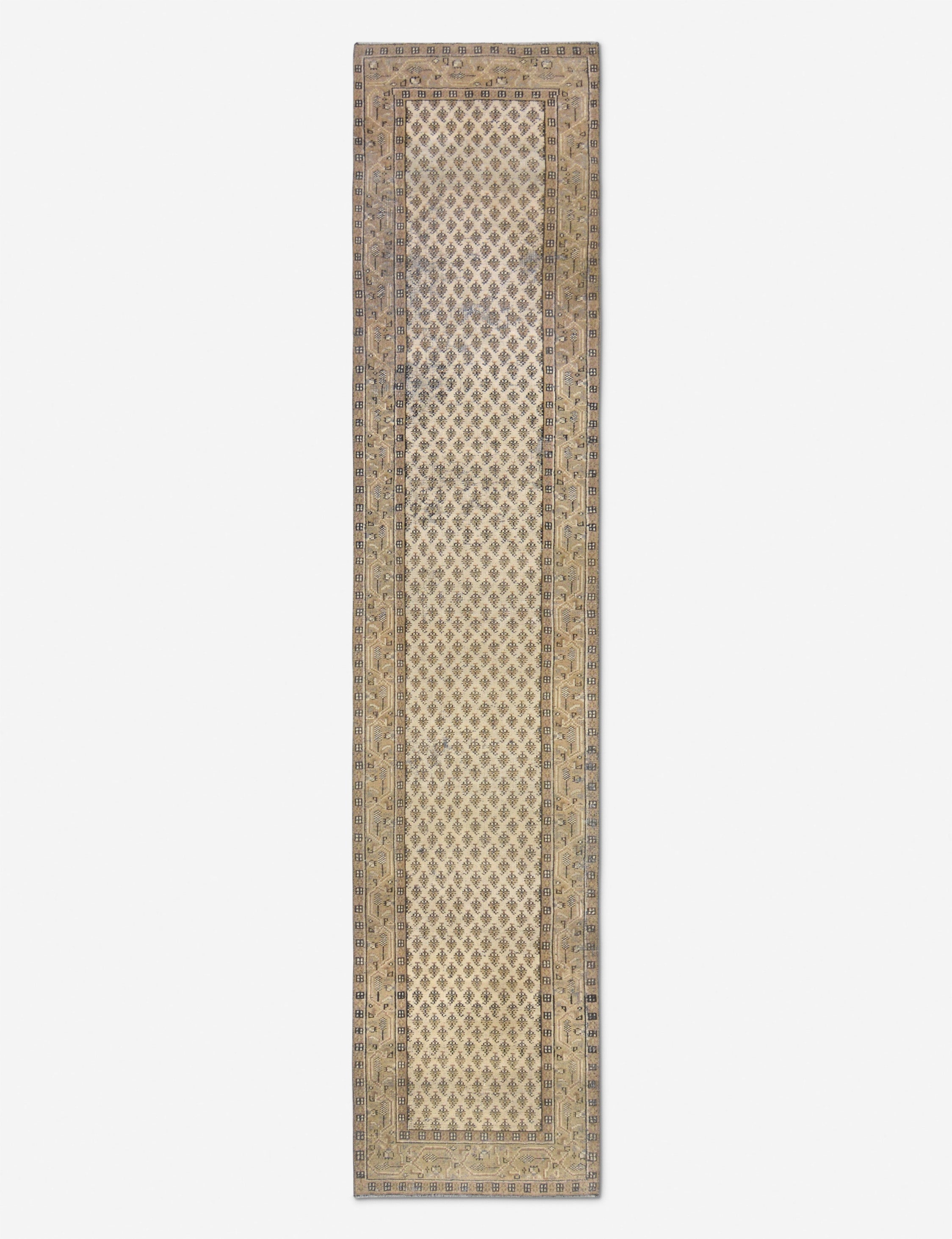 Lulu and Georgia - Vintage Turkish Hand - Knotted Wool Runner Rug No. 253, 2'5" x 11'2"