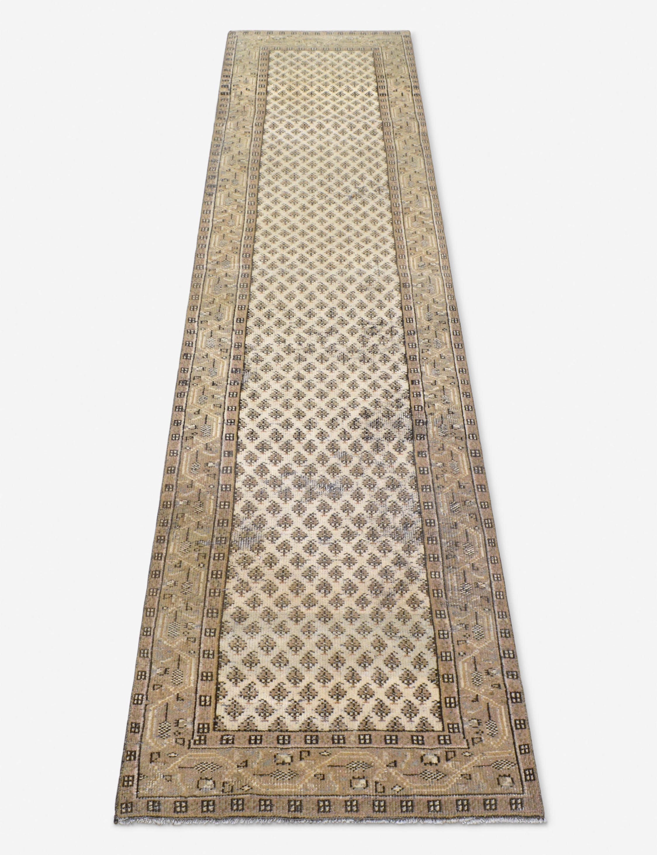 Lulu and Georgia - Vintage Turkish Hand - Knotted Wool Runner Rug No. 253, 2'5" x 11'2"