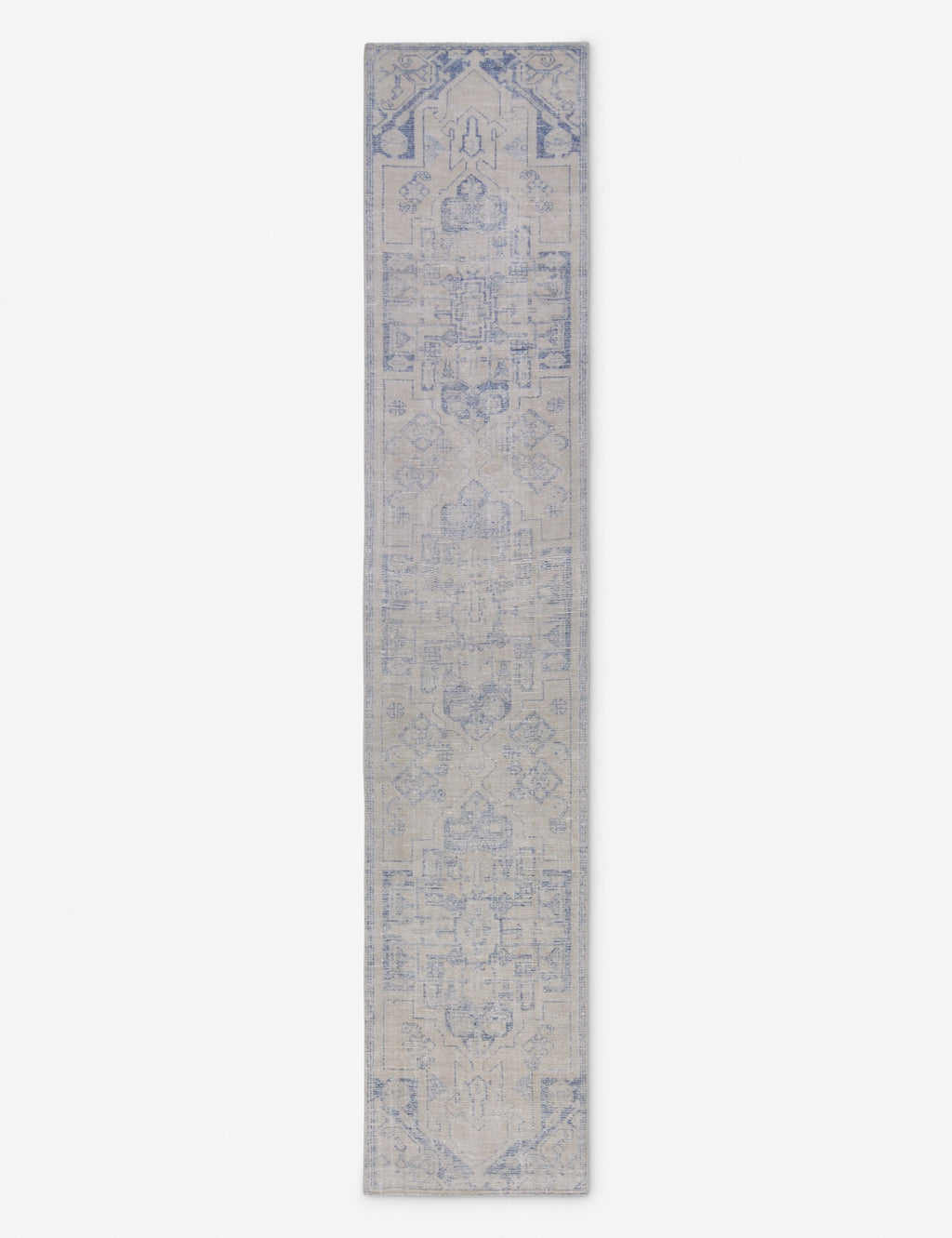 Lulu and Georgia - Vintage Turkish Hand - Knotted Wool Runner Rug No. 256, 2'4" x 12'
